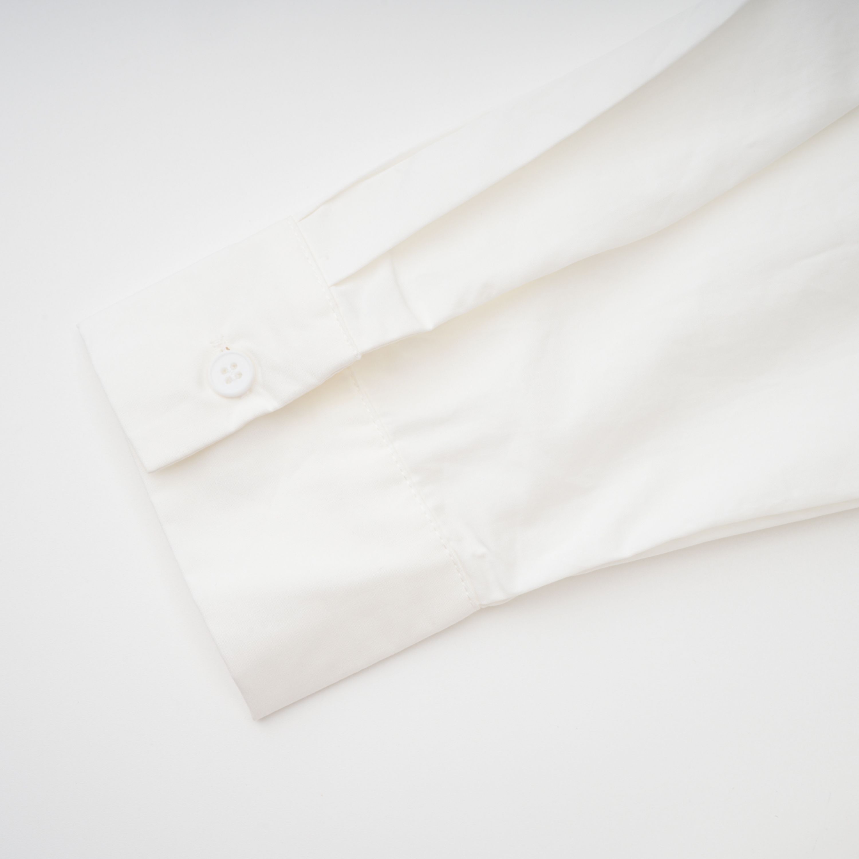 Tímea White Asymmetrical Mini Shirt Dress (Final Sale)