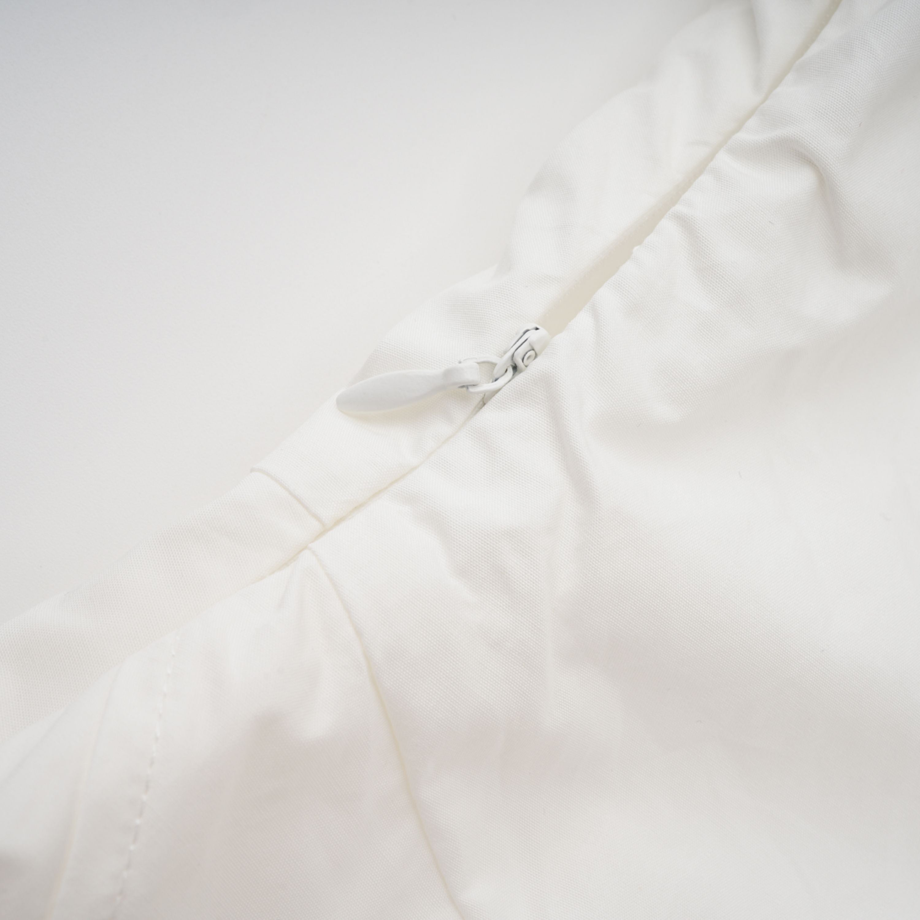 Tímea White Asymmetrical Mini Shirt Dress (Final Sale-US Only)