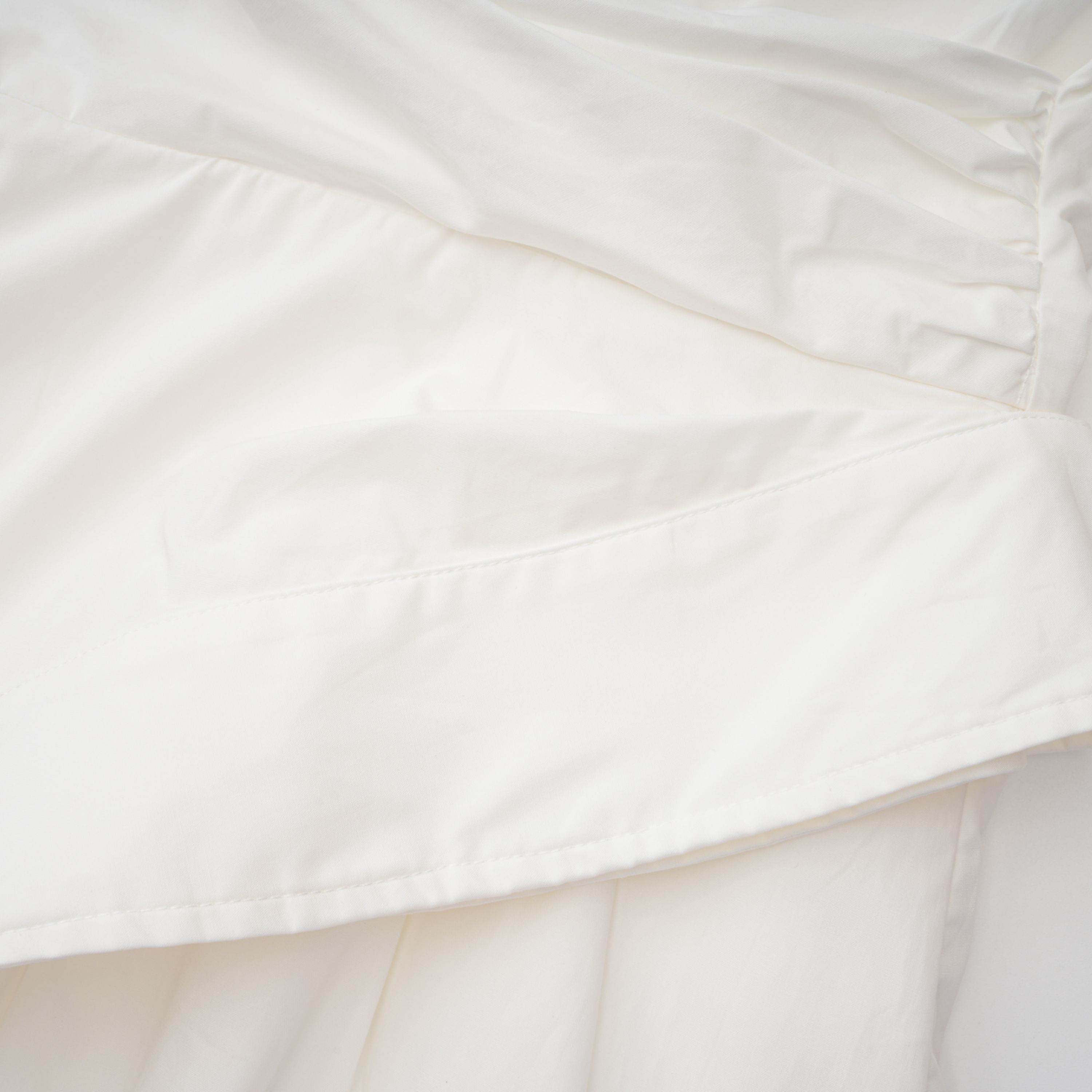 Tímea White Asymmetrical Mini Shirt Dress (Final Sale)