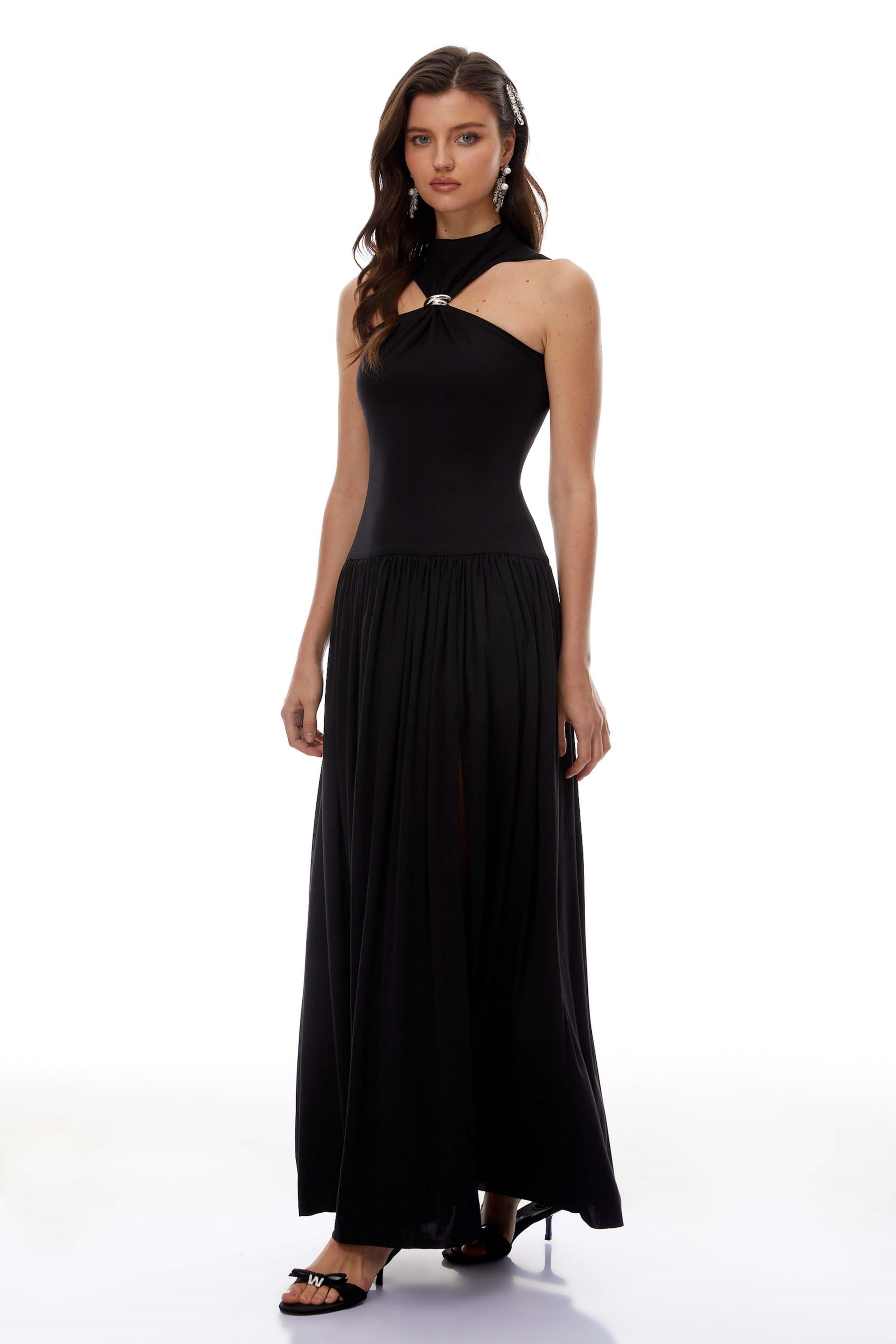 Tomás BlackBlack Halterneck Maxi Dress (Final Sale-US Only)