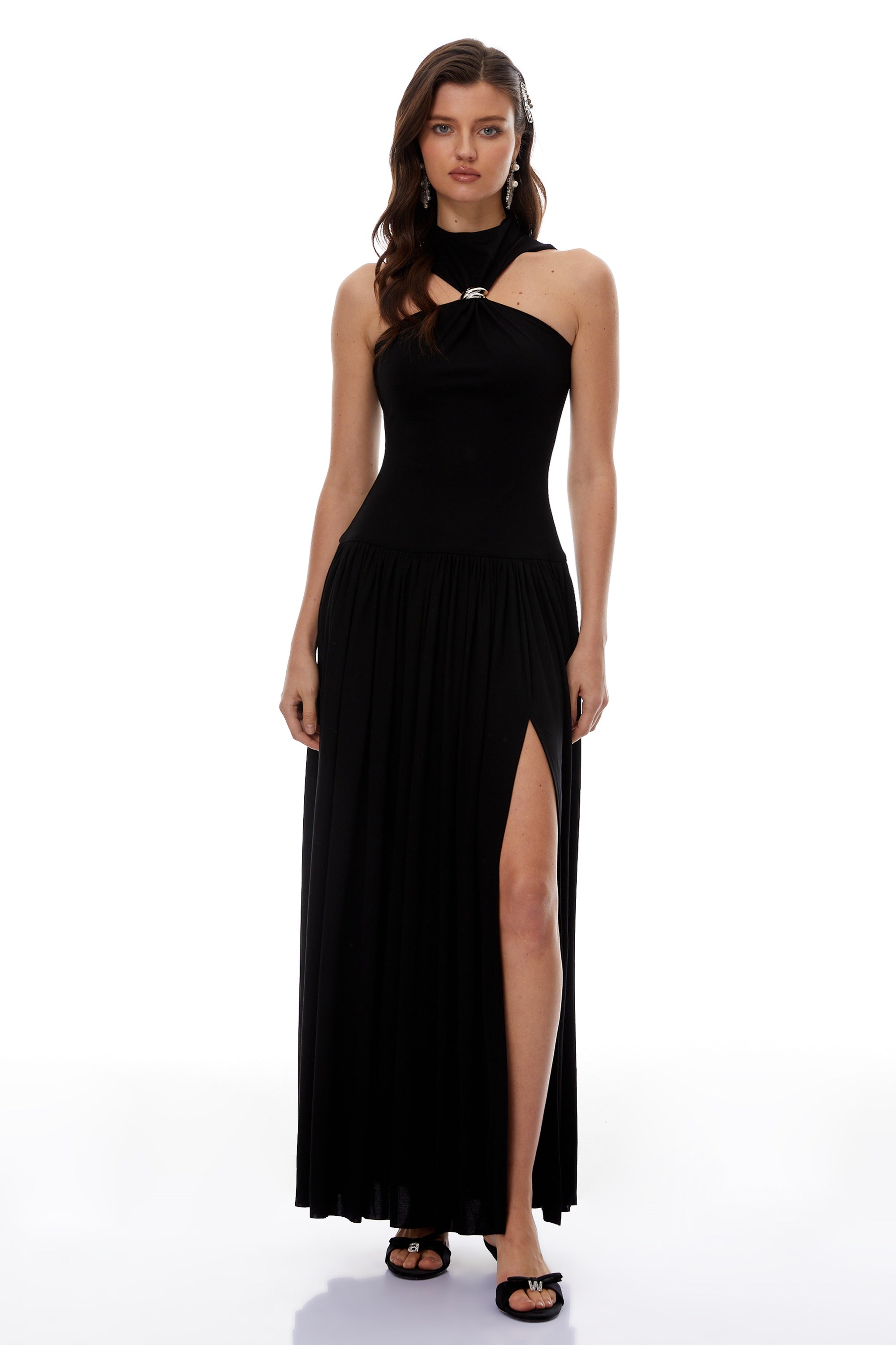 Tomás BlackBlack Halterneck Maxi Dress (Final Sale-US Only)