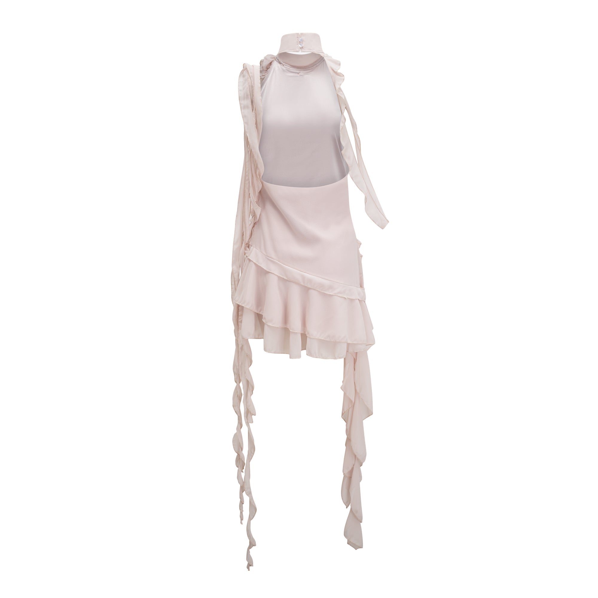 فستان قصير غير متماثل من Eloisee flower - Miss Rosier - متجر أزياء نسائي على الإنترنت