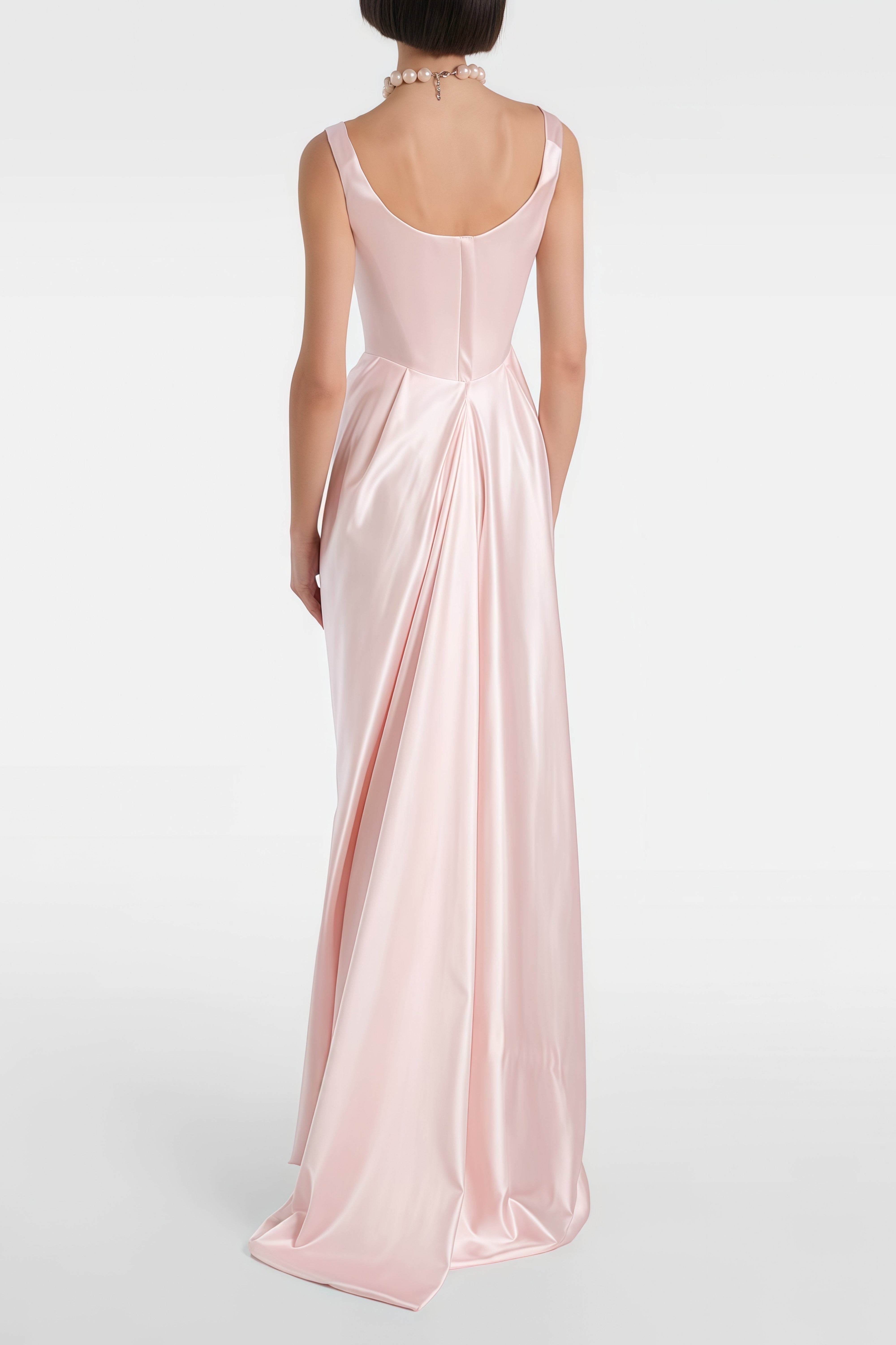 Satin Square Neck Maxi Dress