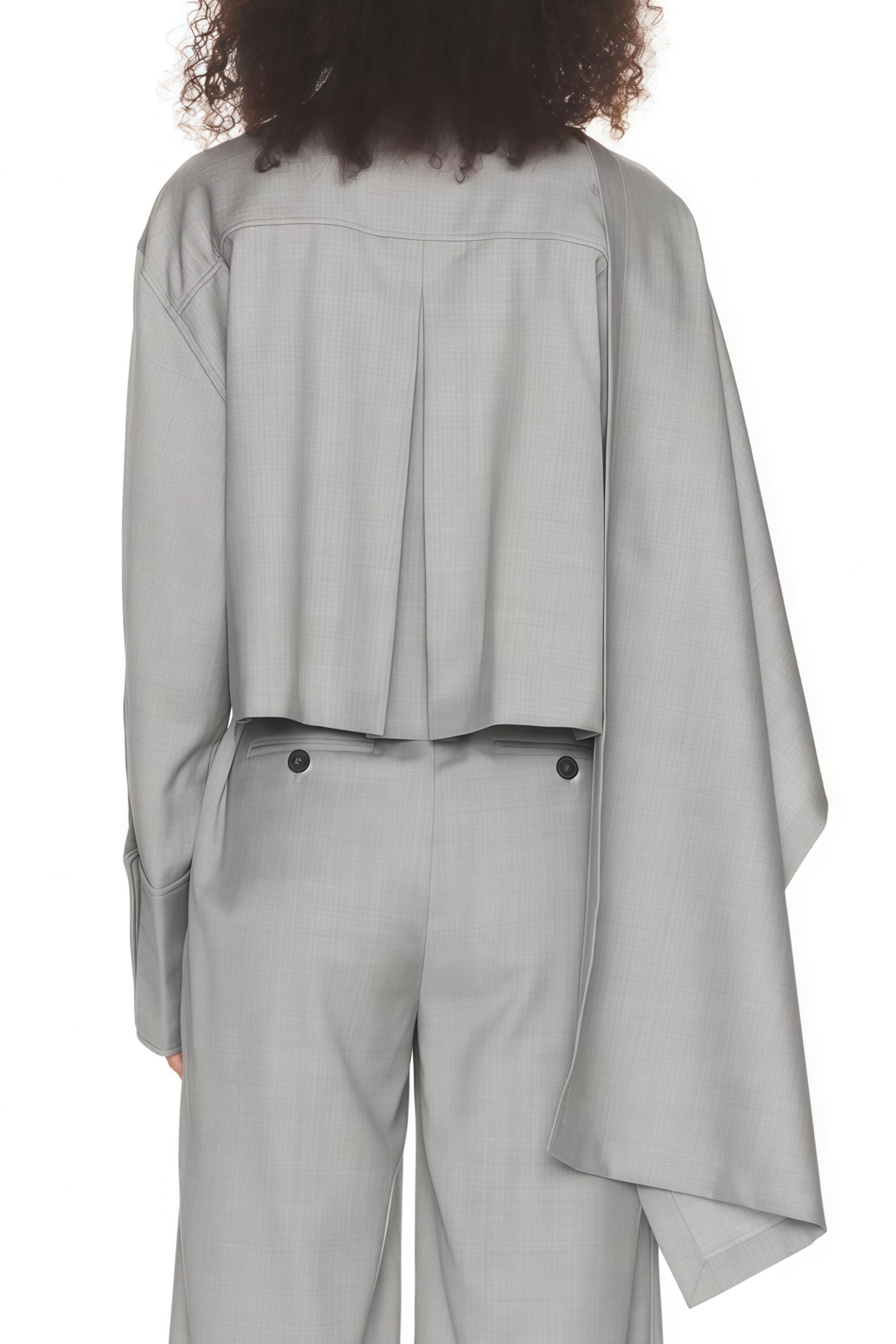 Asymmetrical Layered Shirt & Trousers
