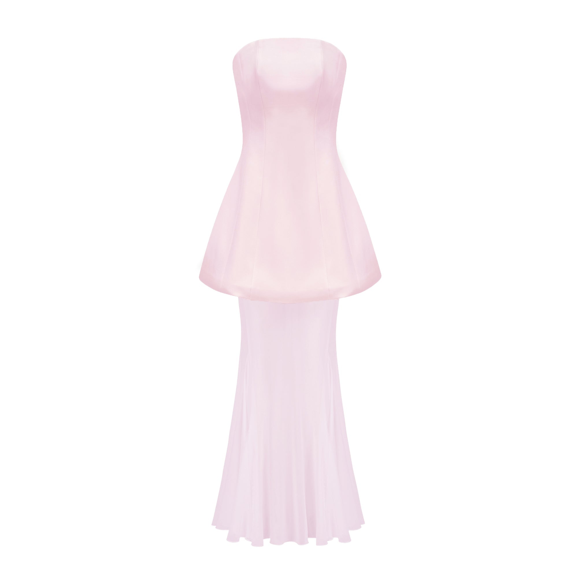 Mélanie Pink Corset Dress & Mesh Skirt Set (Final Sale)
