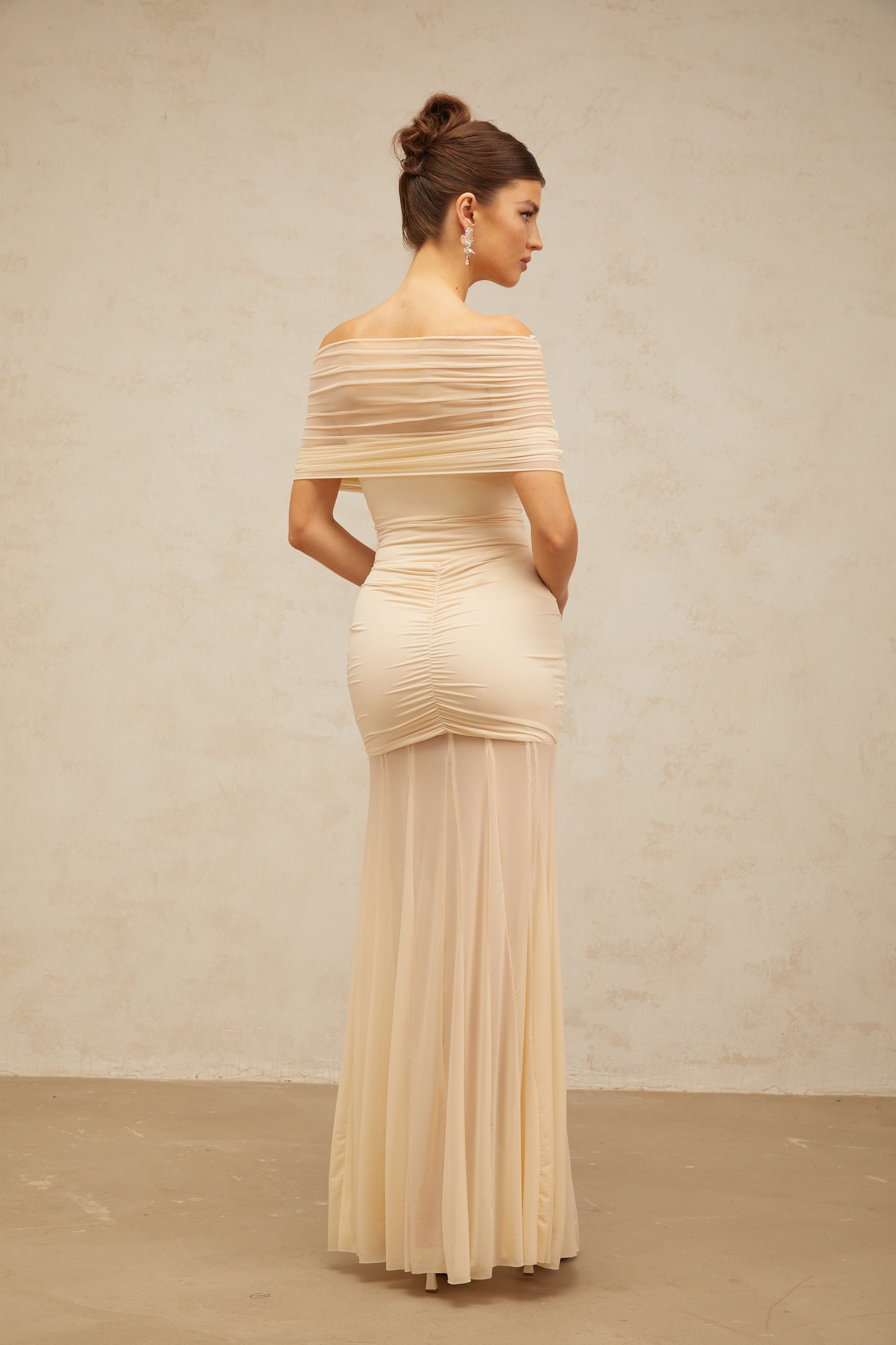 Ninon tulle-panel smocked maxi dress (Final Sale-US Only)