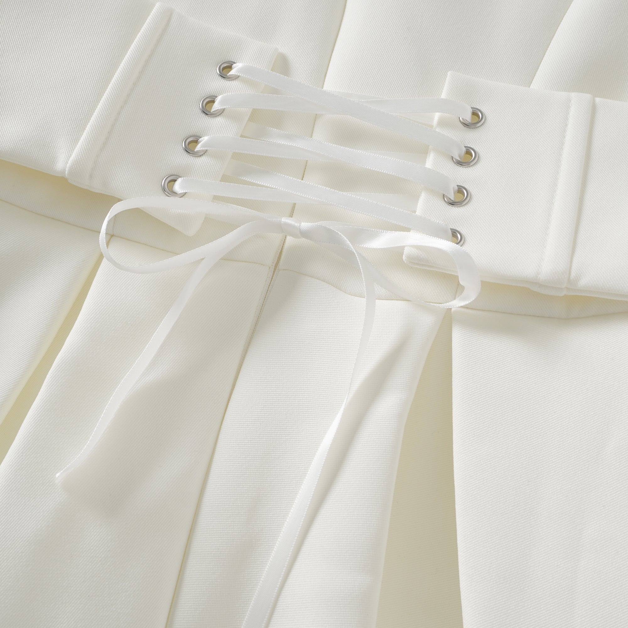 Inmaculada White Boned Bodice Mini Blazer Dress (Final Sale)