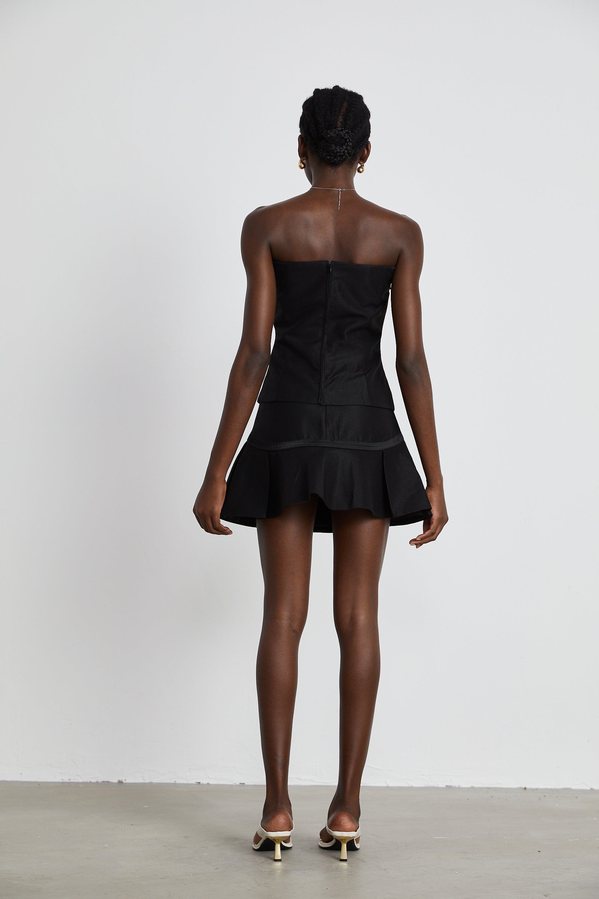Margaux black top & skirt matching set (Final Sale)
