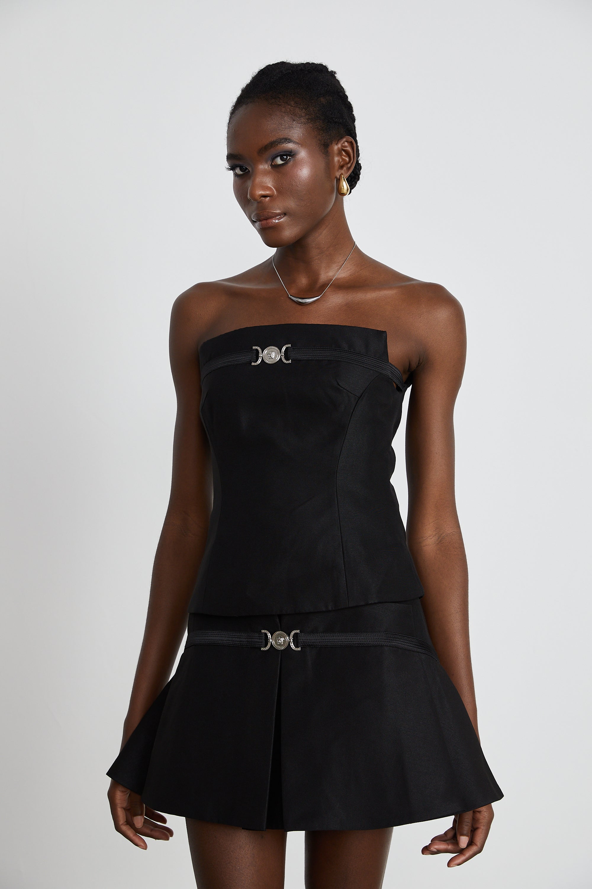 Margaux black top & skirt matching set (Final Sale)