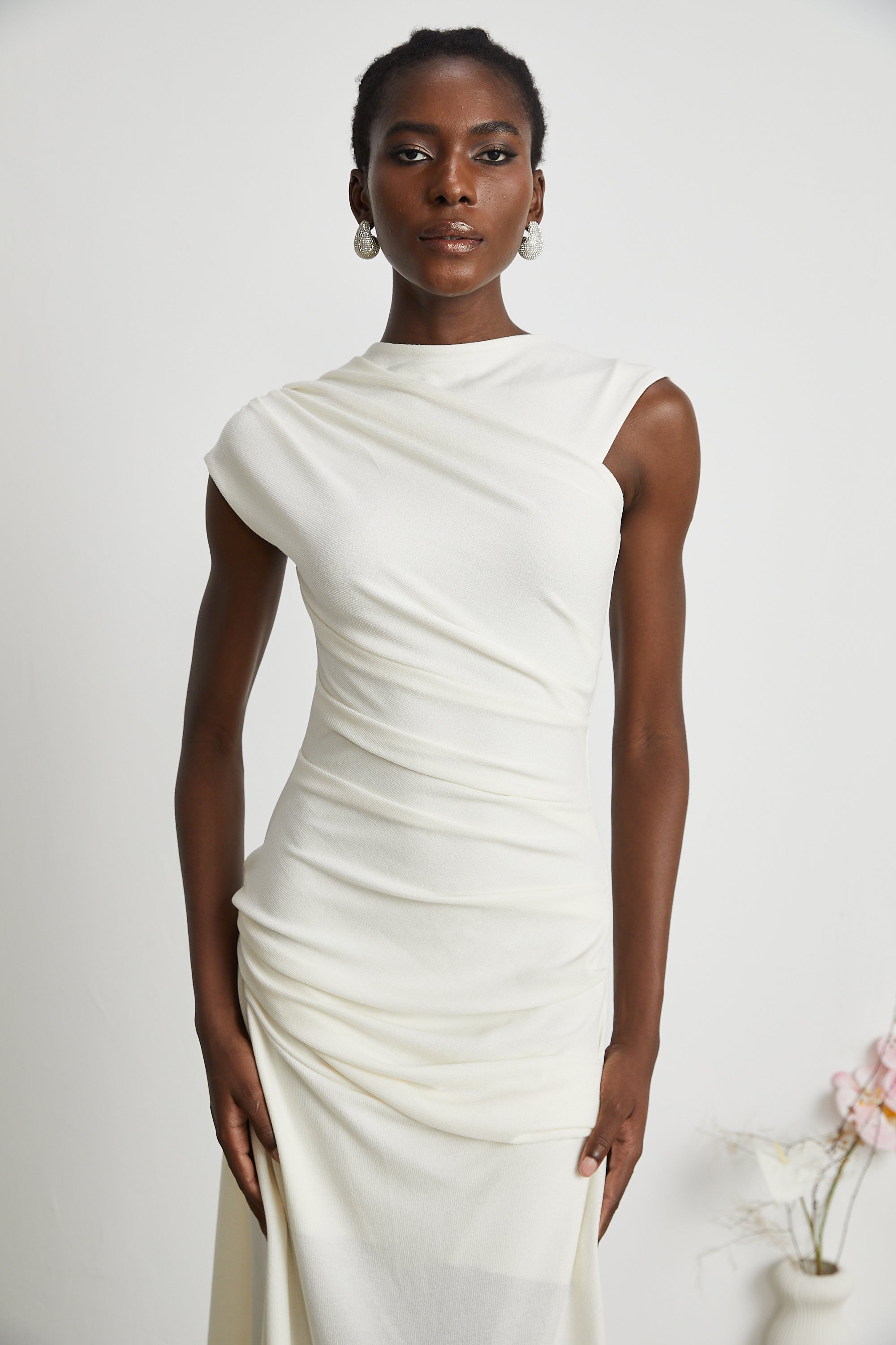 Lanetta jersey-knit draped maxi dress (Final Sale-US Only)