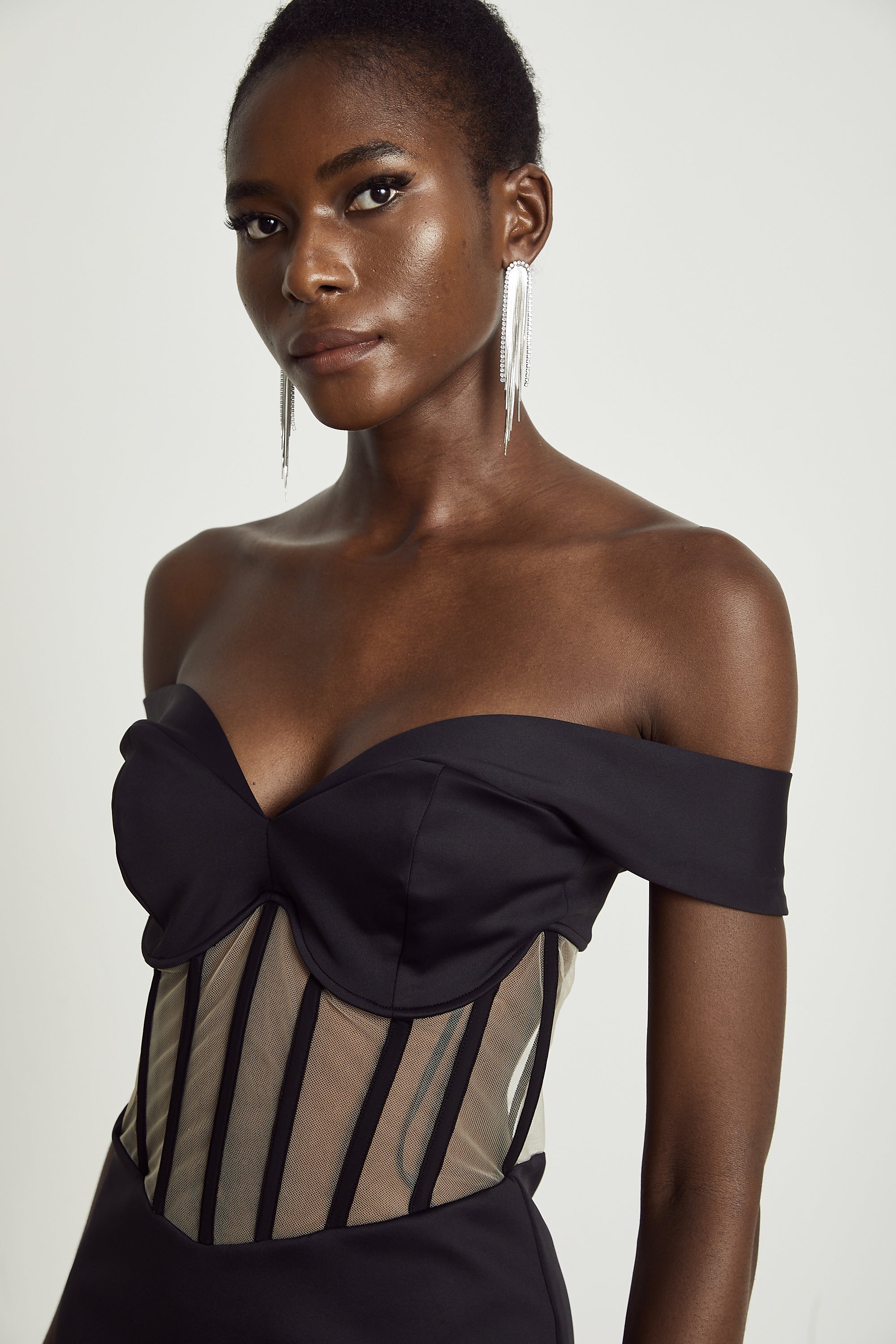 Laguna panelled corset mini dress (Final Sale-US Only)