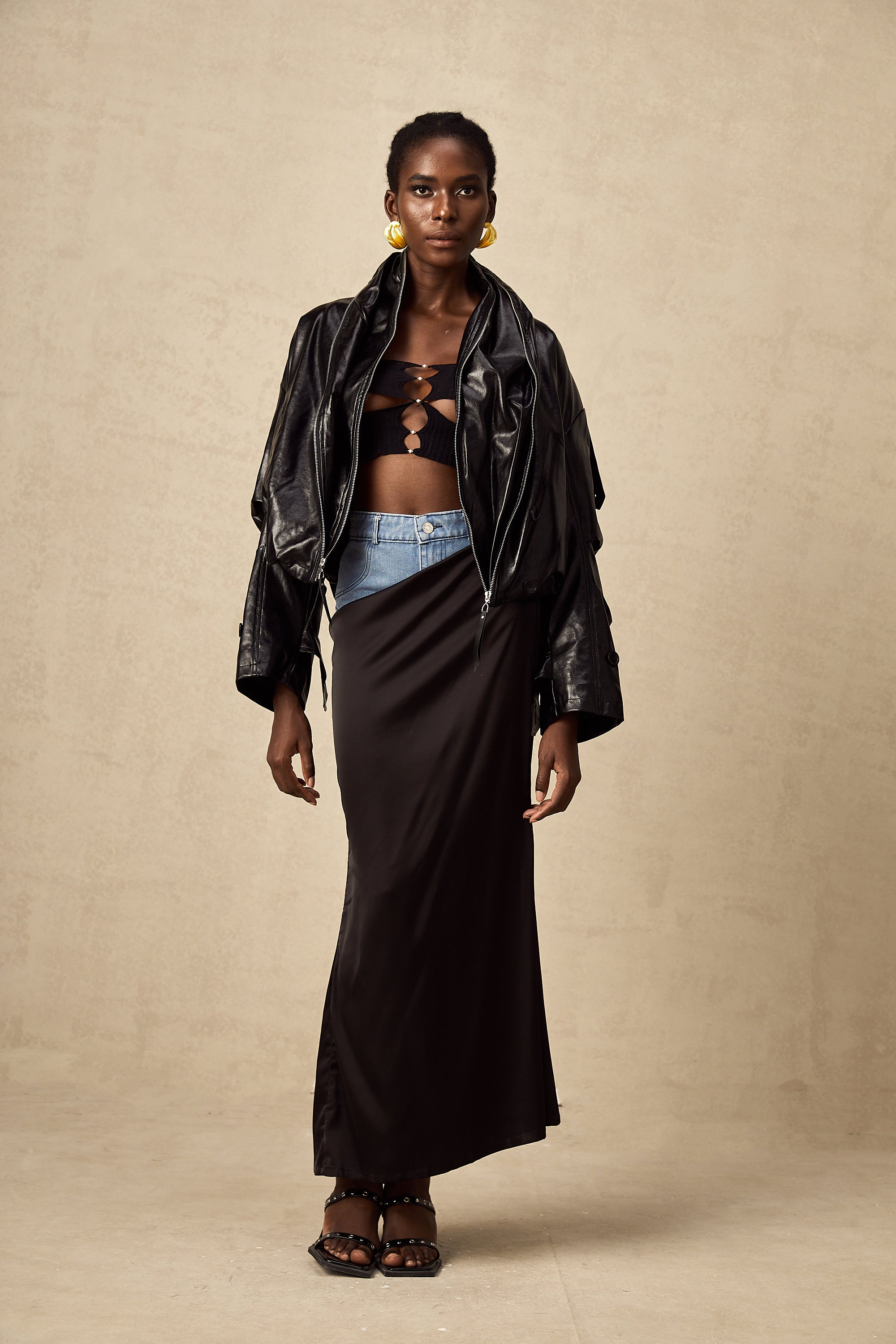 Virginie quilted cropped leather jacket (Final Sale-US Only)