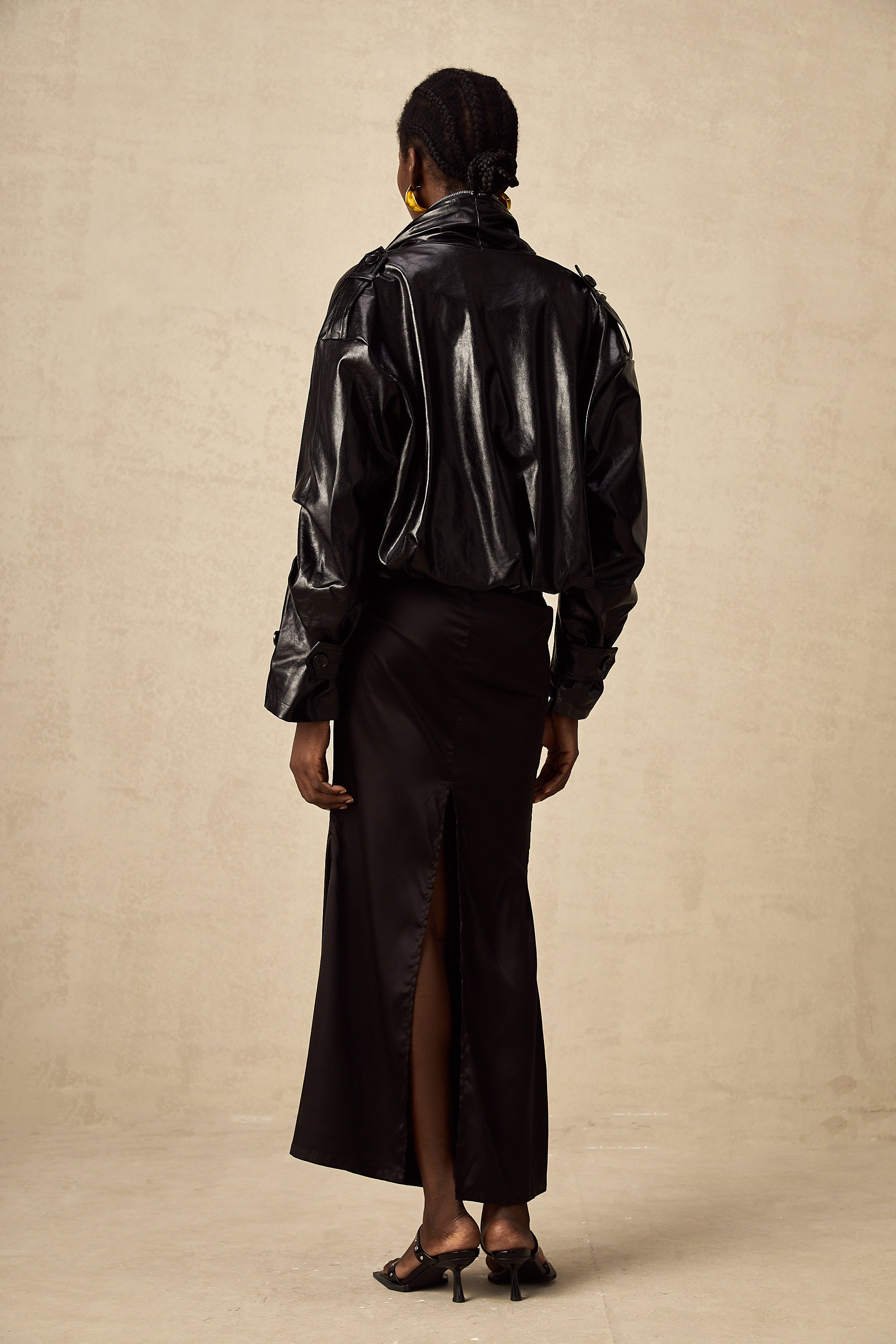 Virginie quilted cropped leather jacket (Final Sale-US Only)
