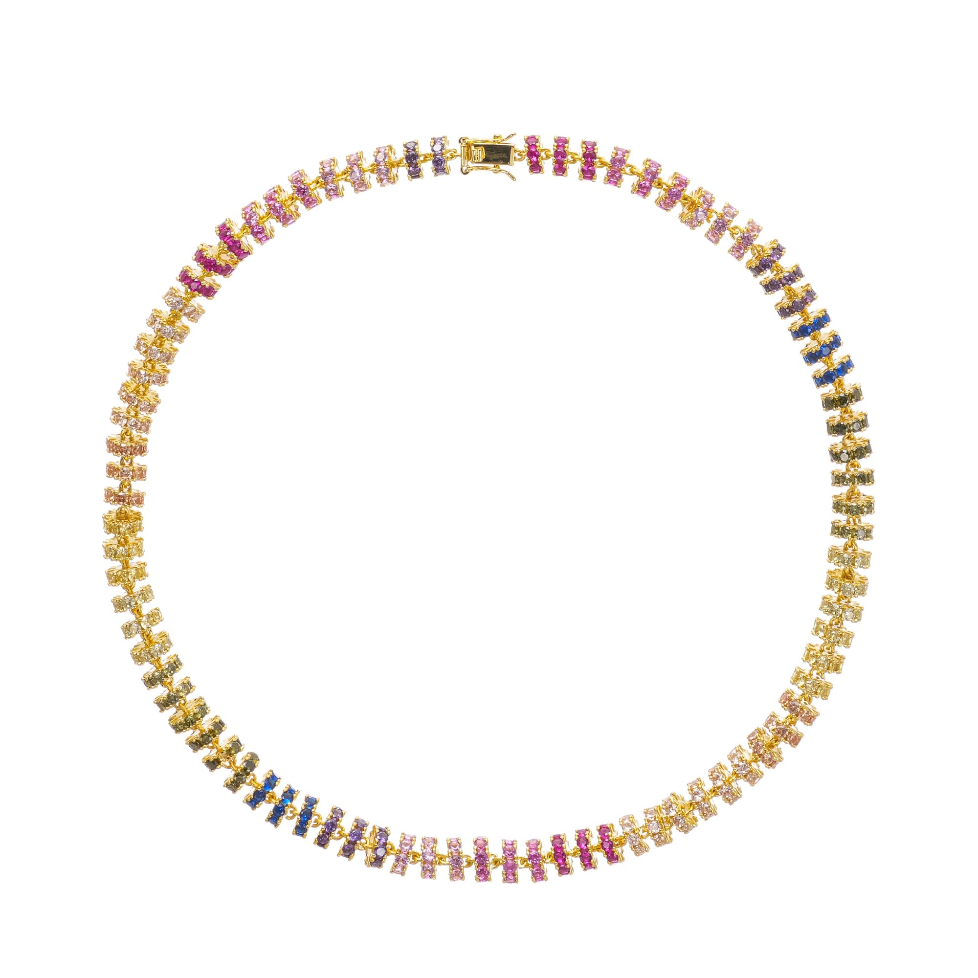 Sandrine Gold Tone Crystal Embellished Necklace (Final Sale)