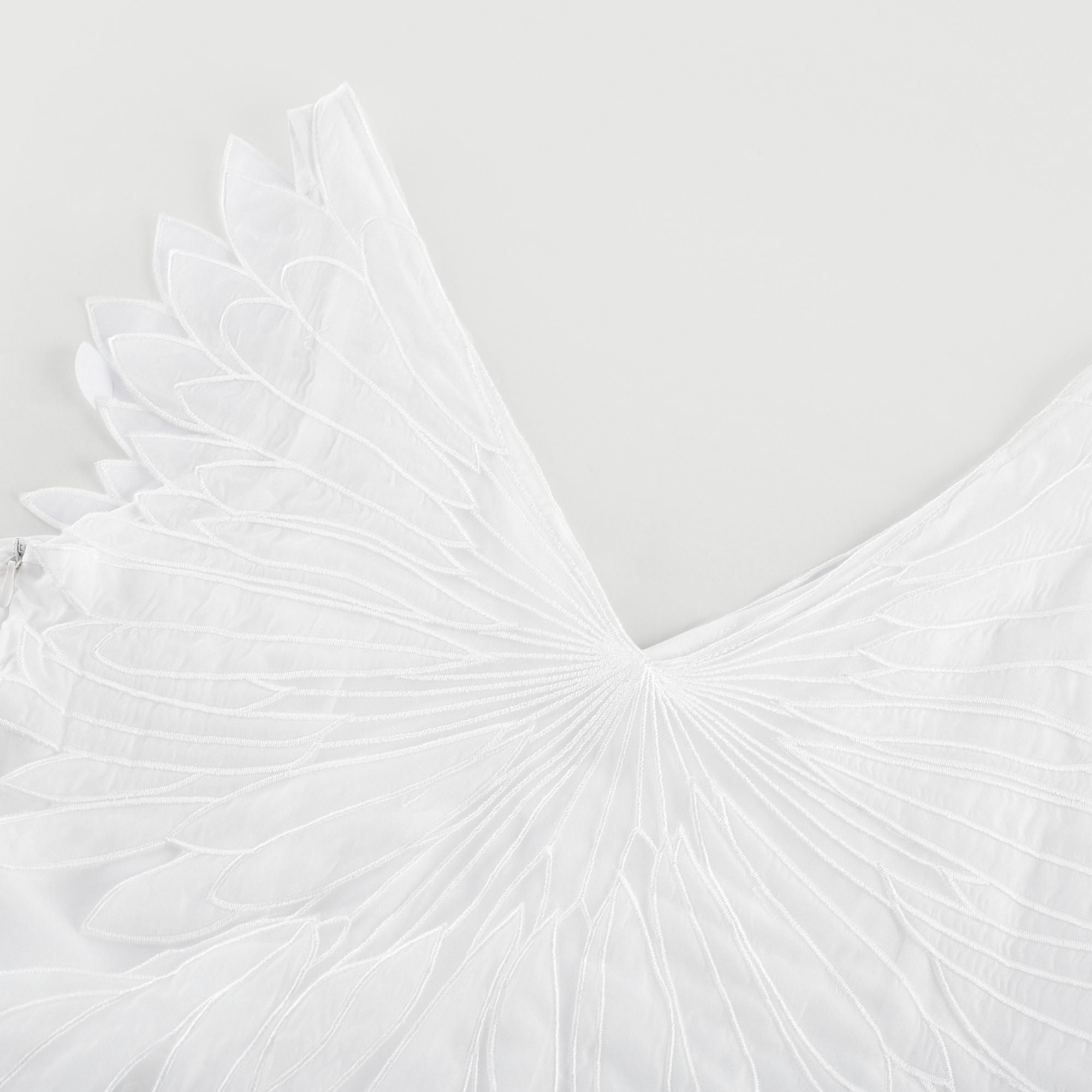 Françoise feather-embellished pleated mini dress (Final Sale)