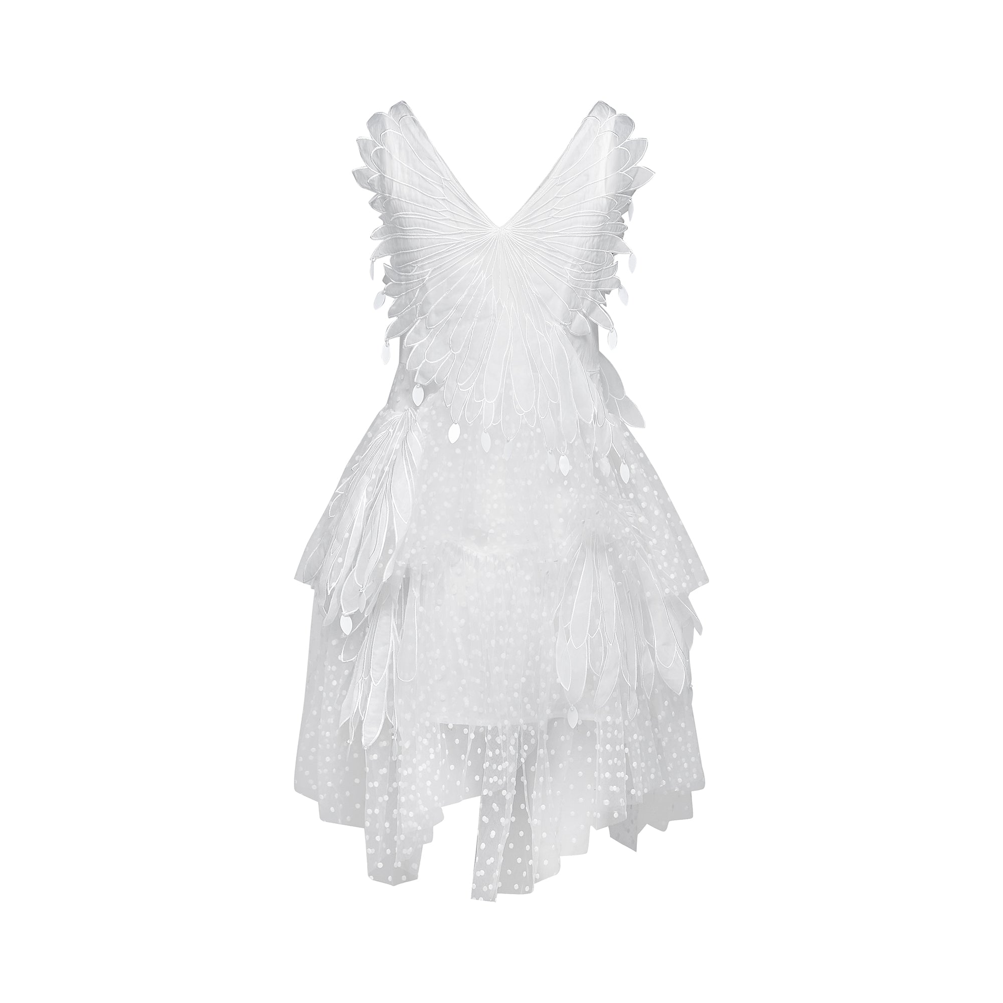 Françoise feather-embellished pleated mini dress (Final Sale)