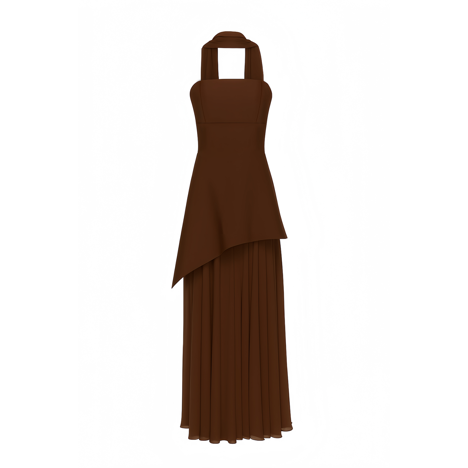 Solène Off-Shoulder Ruched Maxi Gown (Final Sale)