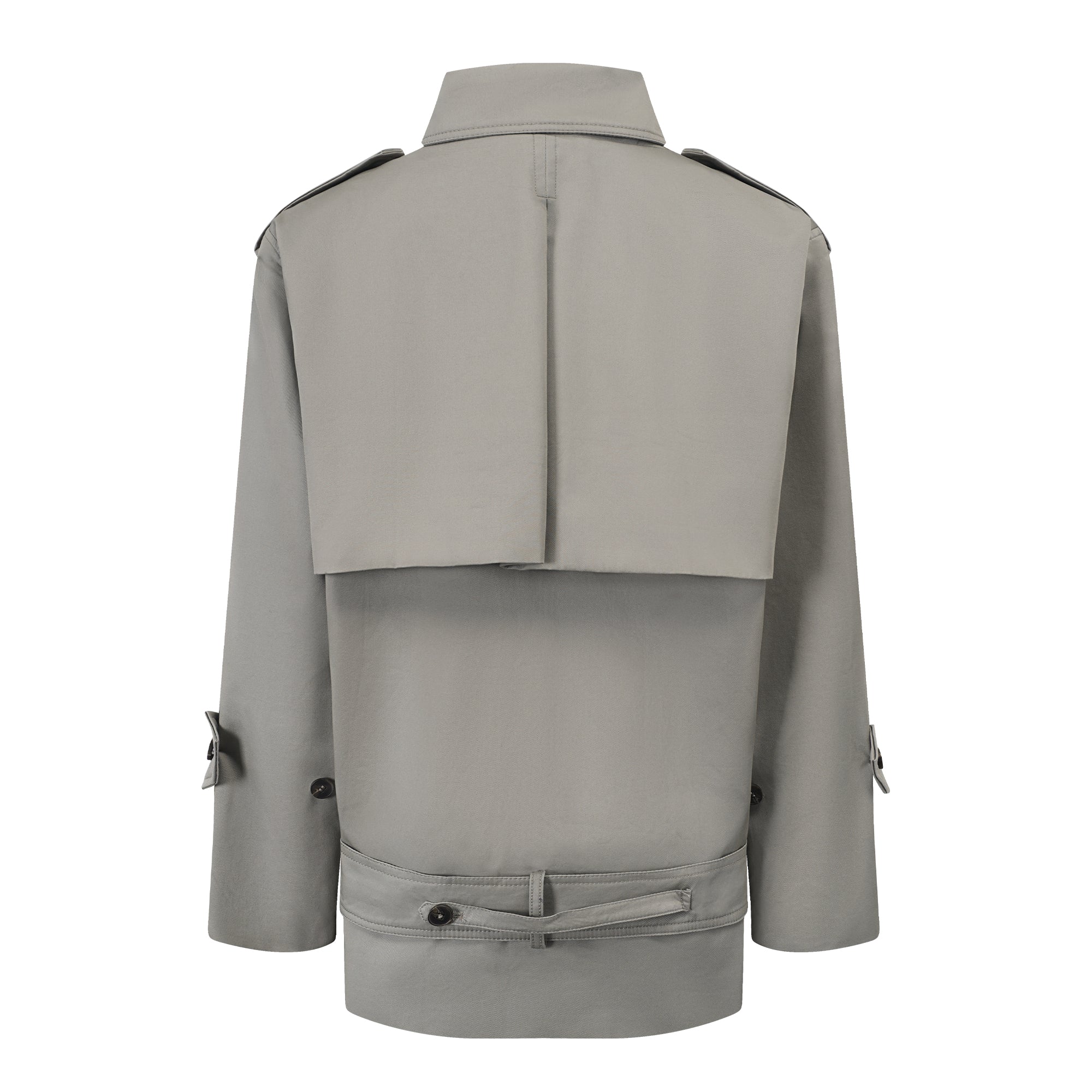 Trench-coat à double boutonnage et ceinture Mavis Grey
