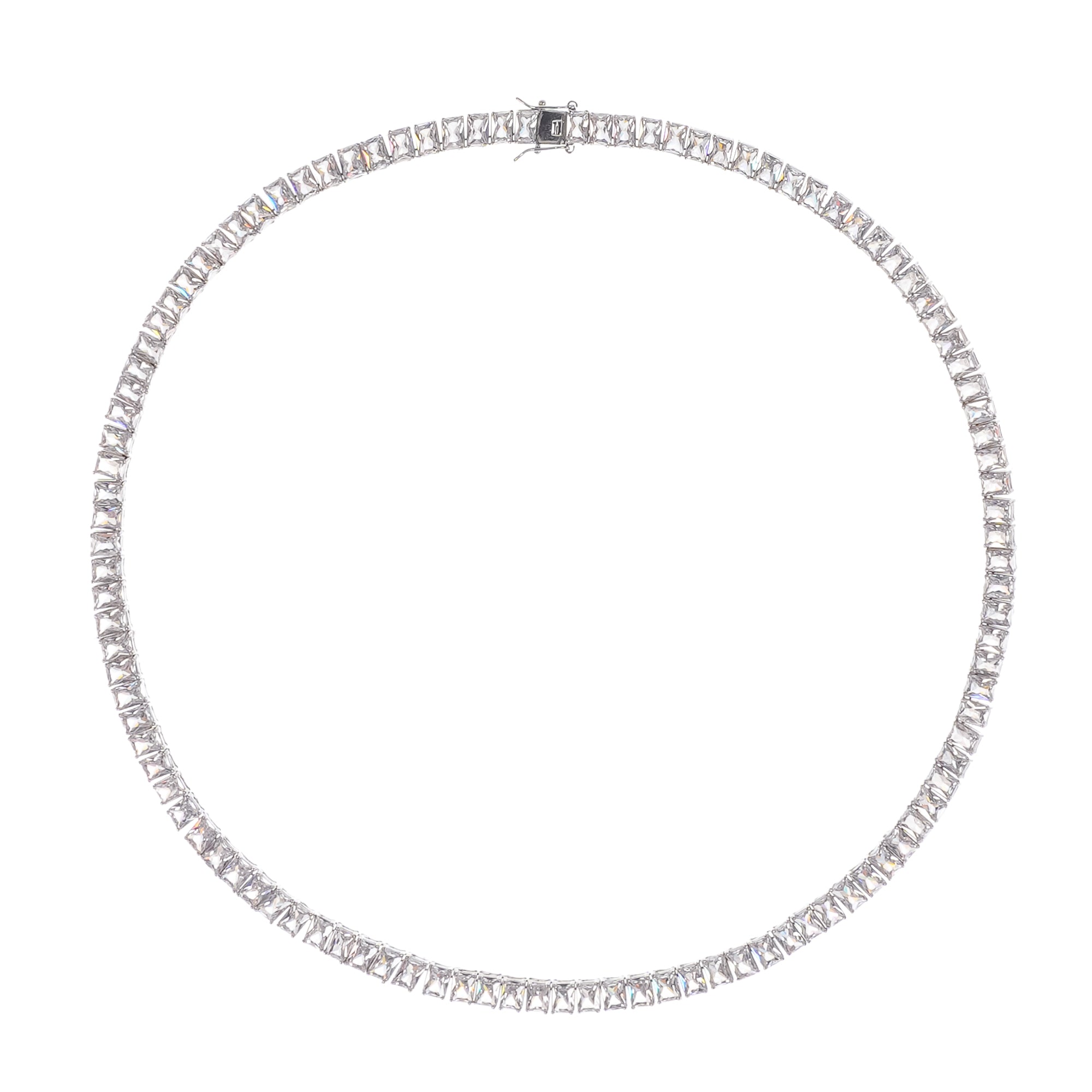 Florence Silver Tone Crystal Embellished Necklace (Final Sale-US Only)
