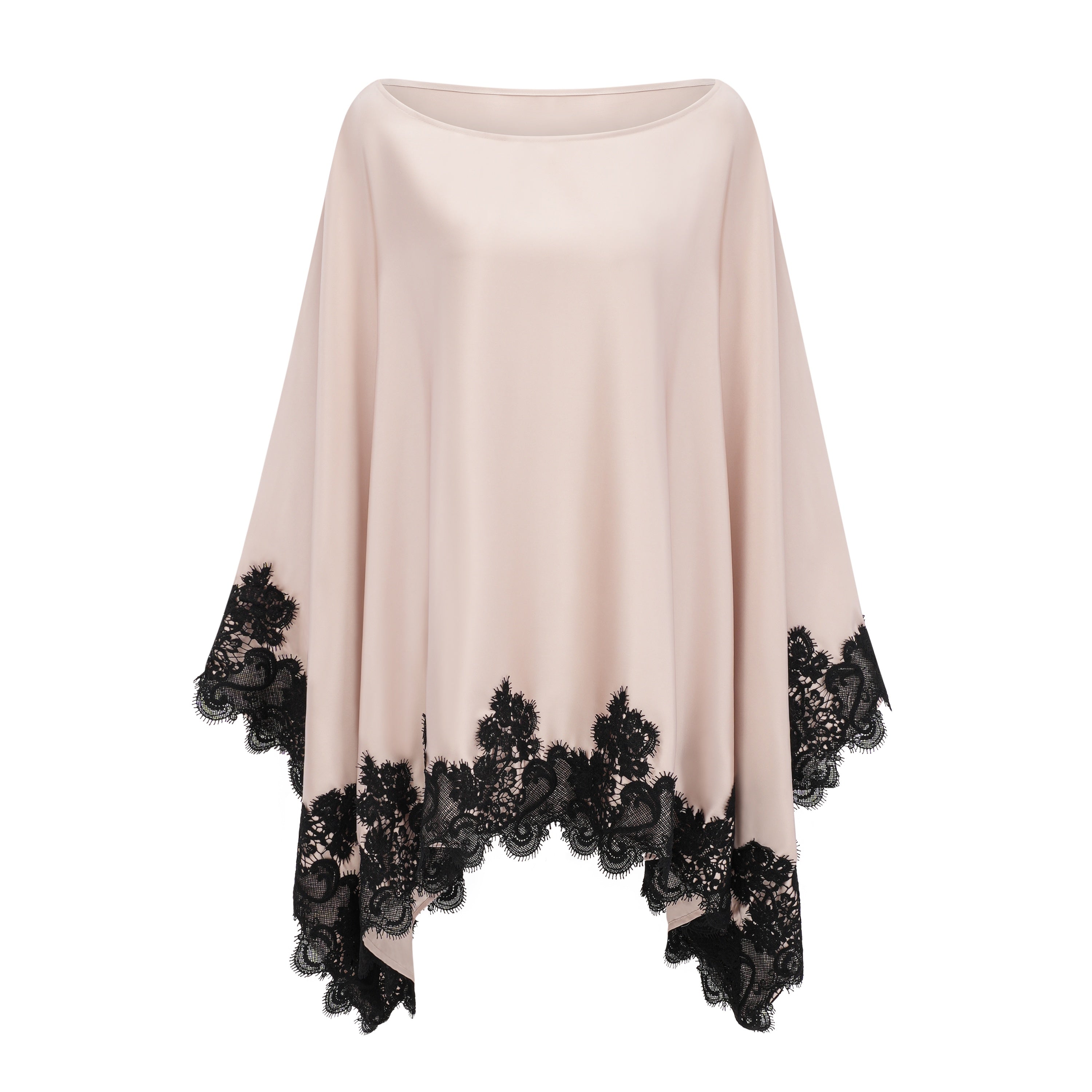 Aoraki Cream One Shoulder Top & Skirt Set with Lace Trim