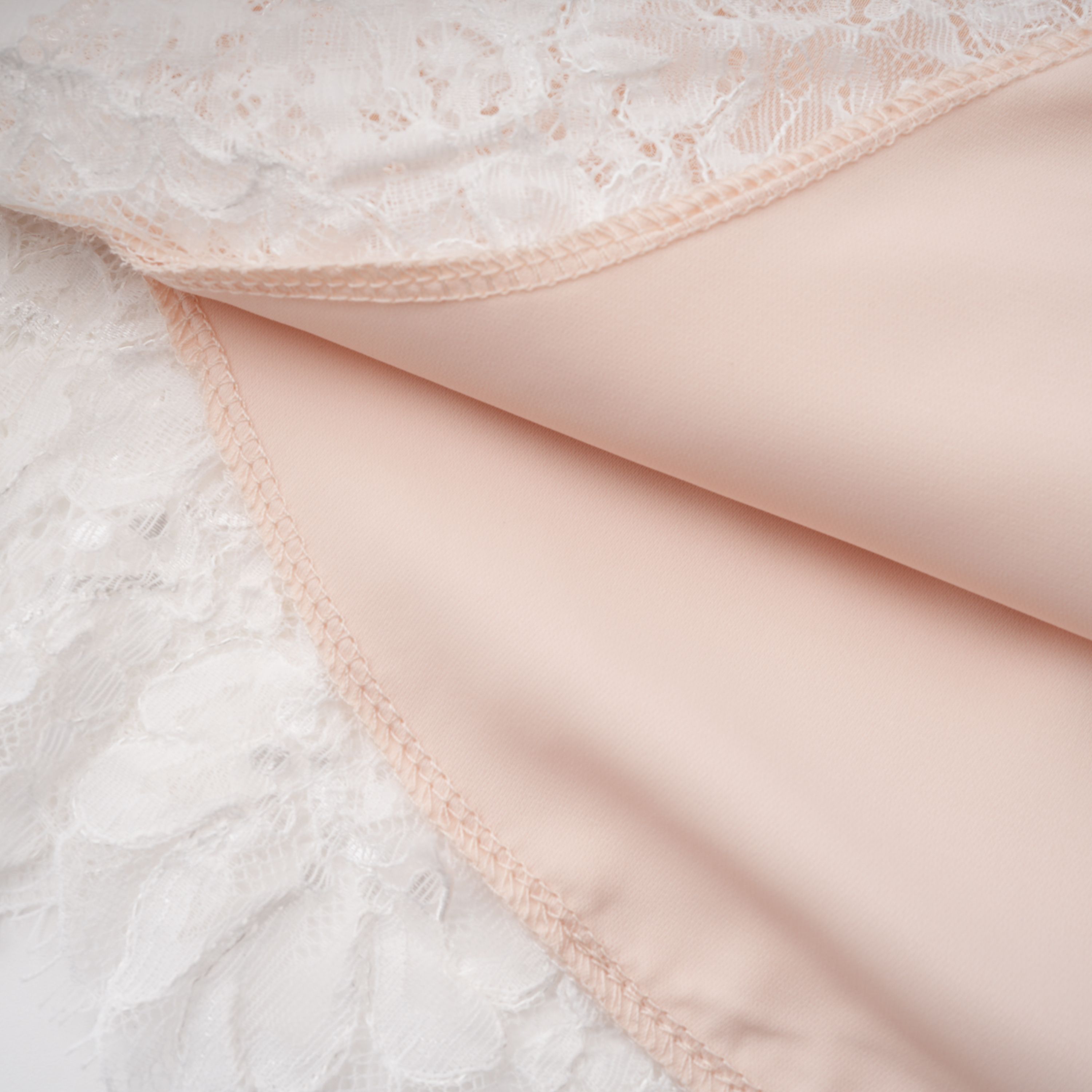 Blanca Champagne Lace Panel Top & Skirt Set (Final Sale)