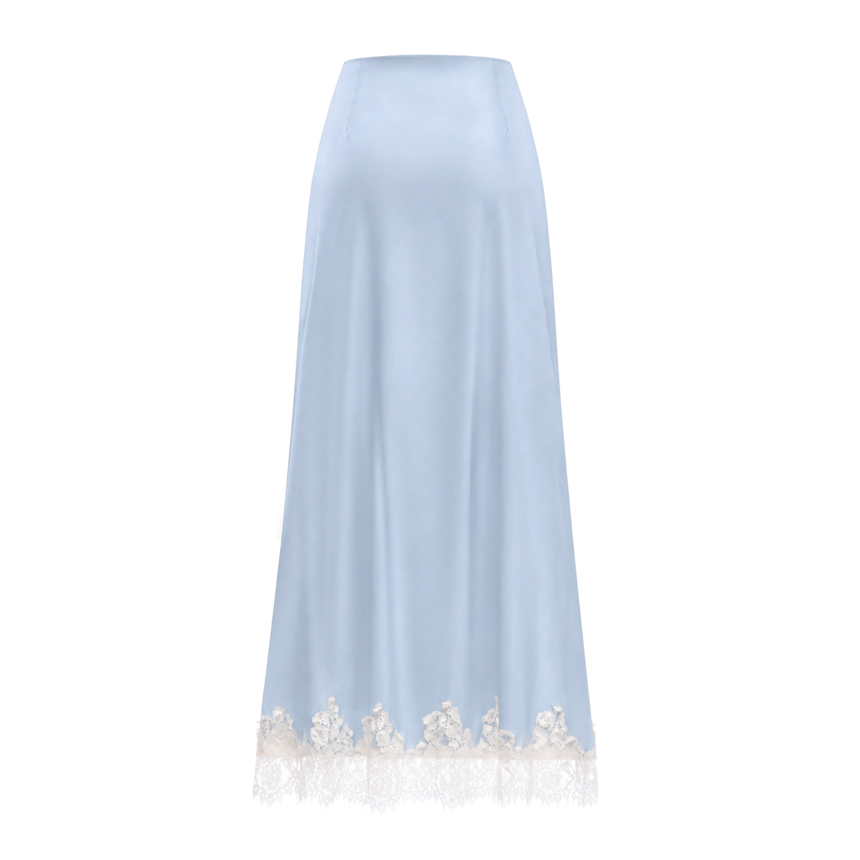 Carlota Blue Cape & Skirt Set with Lace Trim