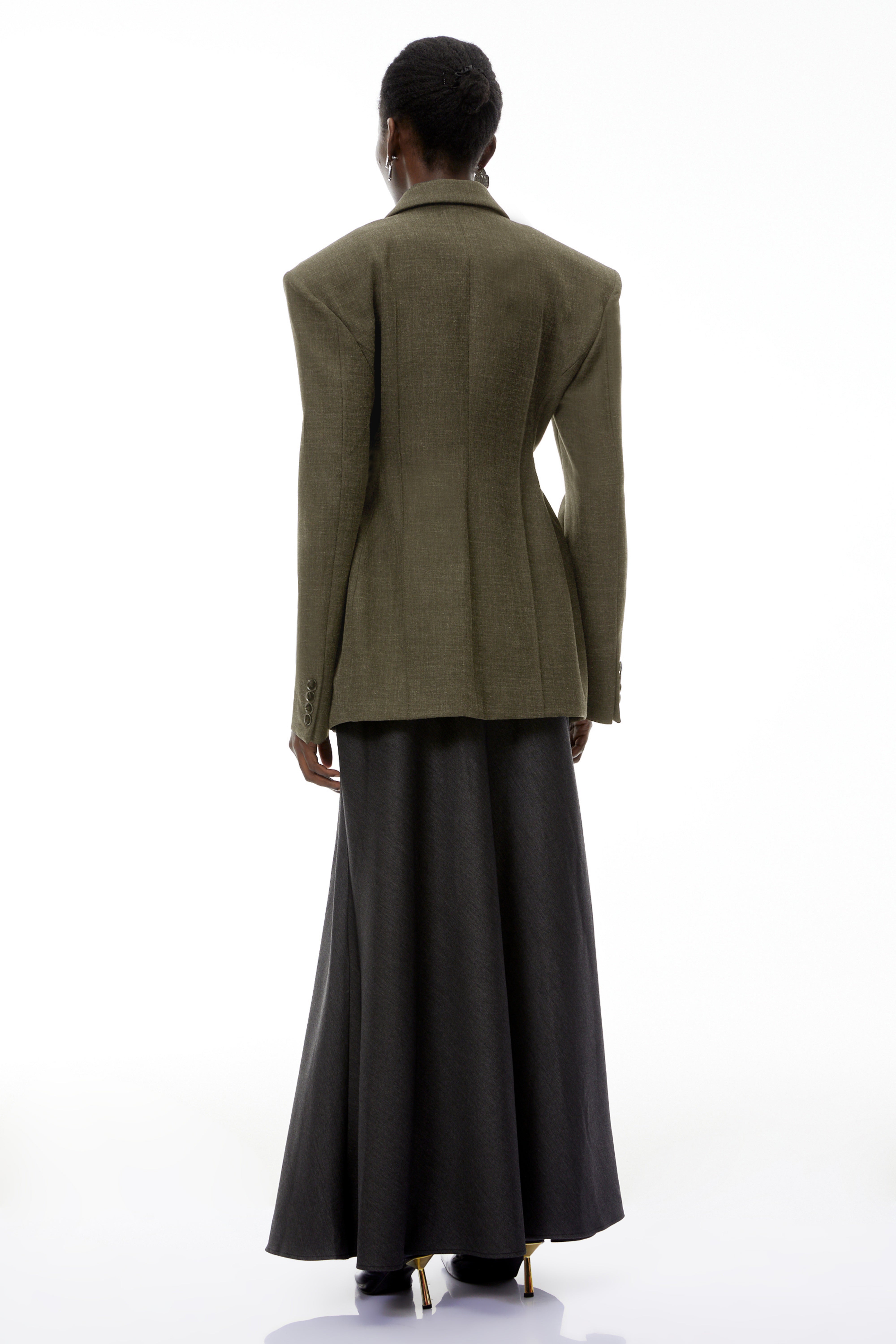 Caspian Green Asymmetrical Oversize Blazer (Final Sale)