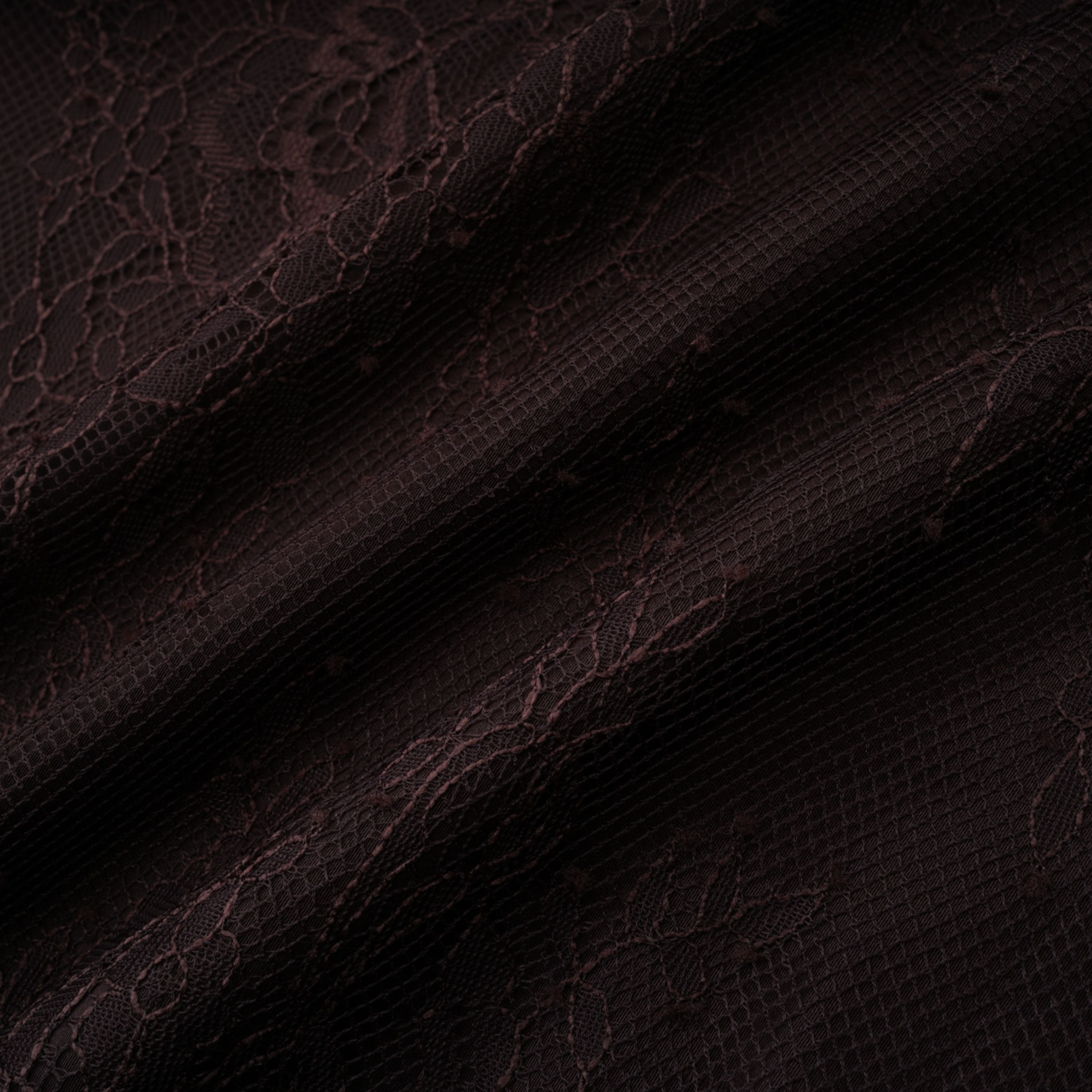 Robe longue à fleurs et dentelle Christa Brown avec cape (Vente définitive - États-Unis uniquement)