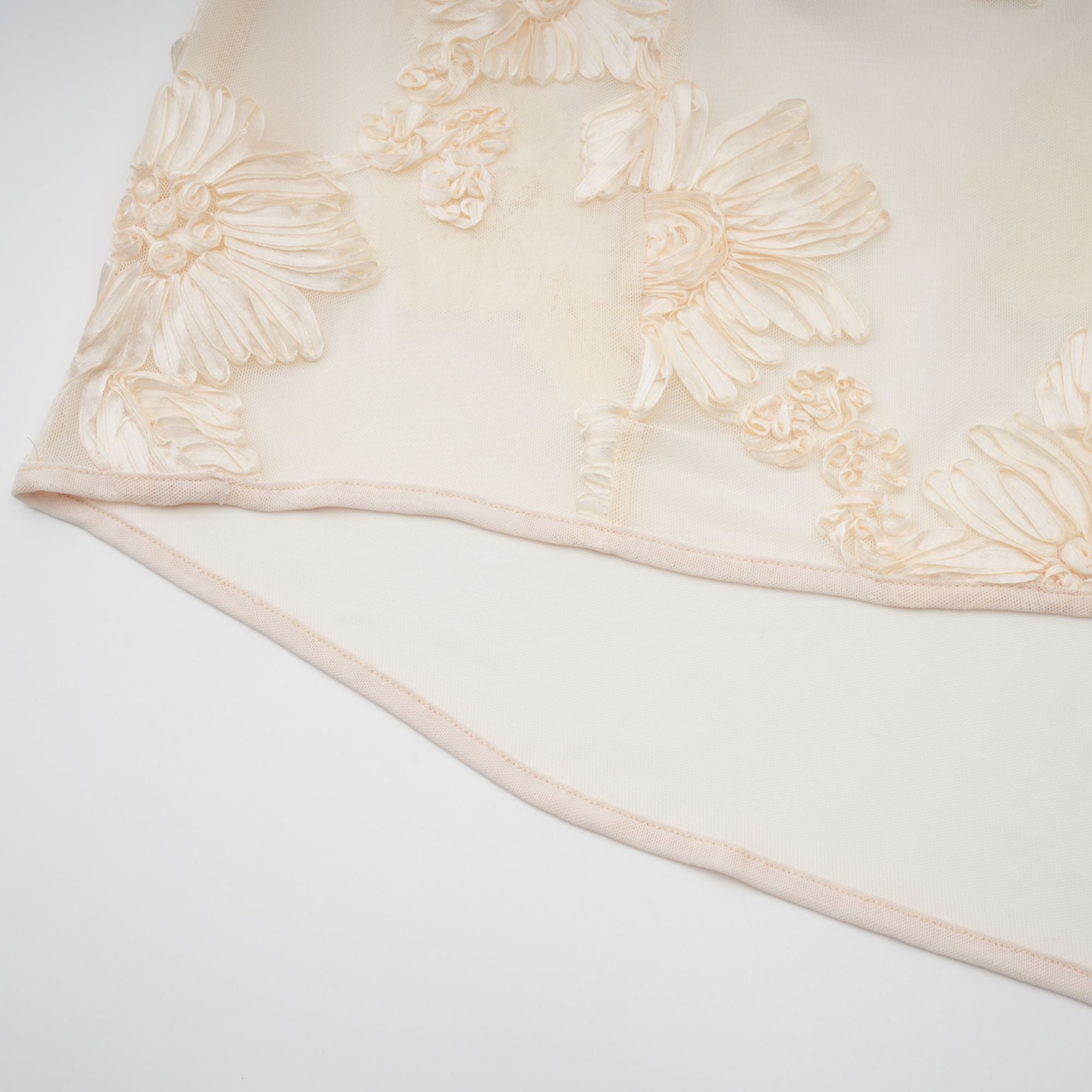 Melanie neutrals embroidered off-shoulder maxi dress (Final Sale)