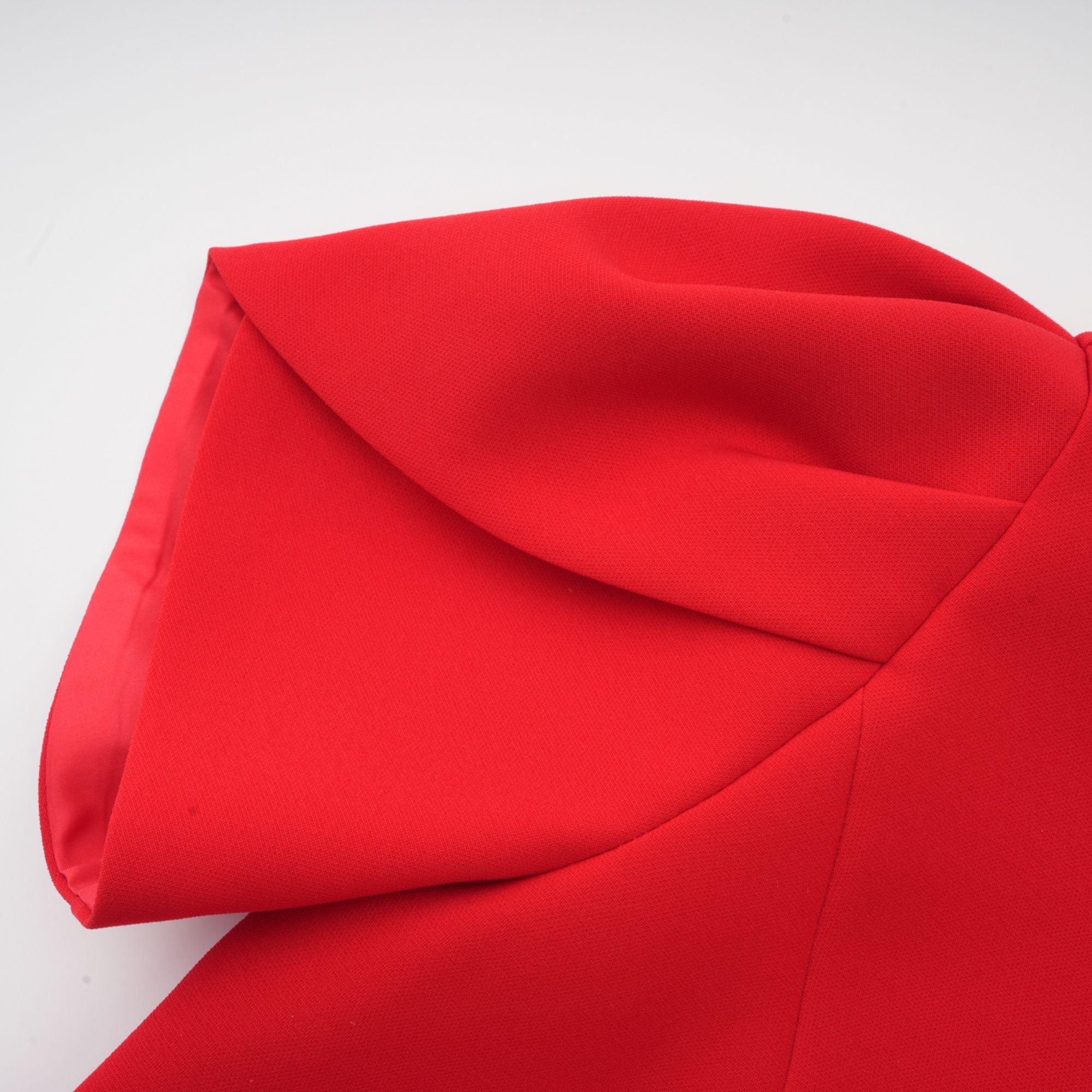 Anna red petal-sleeve cut-out bow mini dress (Final Sale)