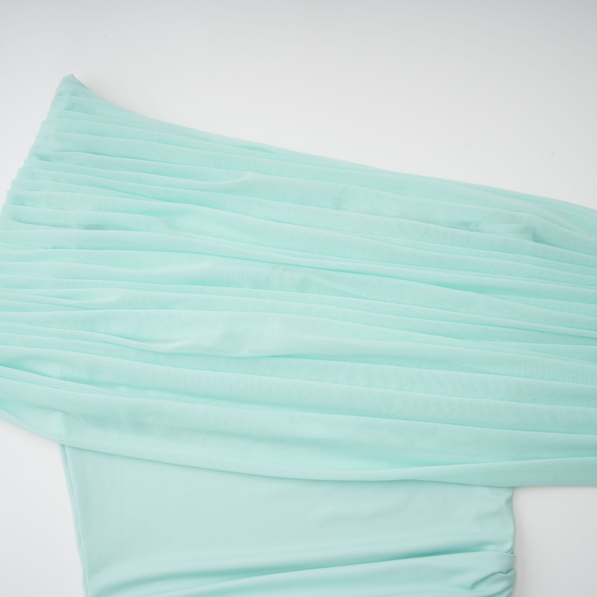 Katya Green Asymmetrical Gathered Maxi Dress (Final Sale-US Only)