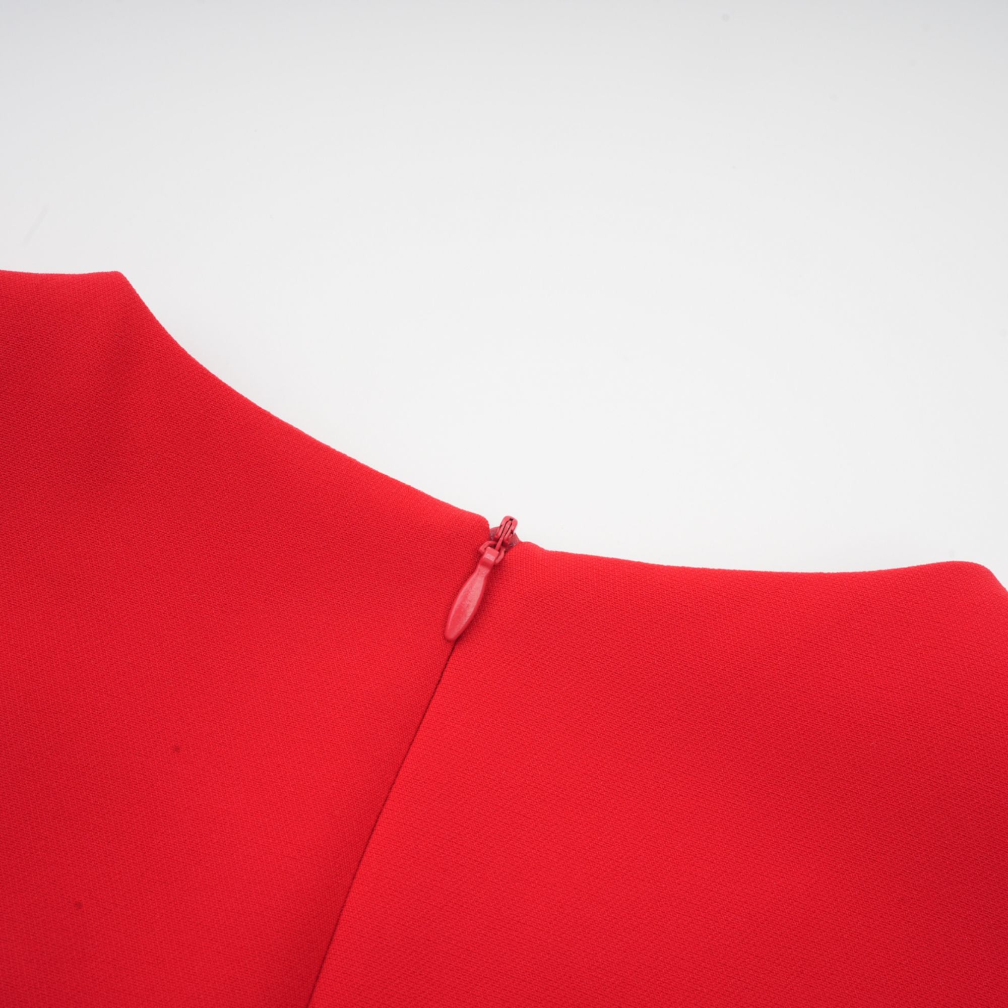 Aurelia red long-sleeve dress with floral embellishments (Final Sale-US Only)