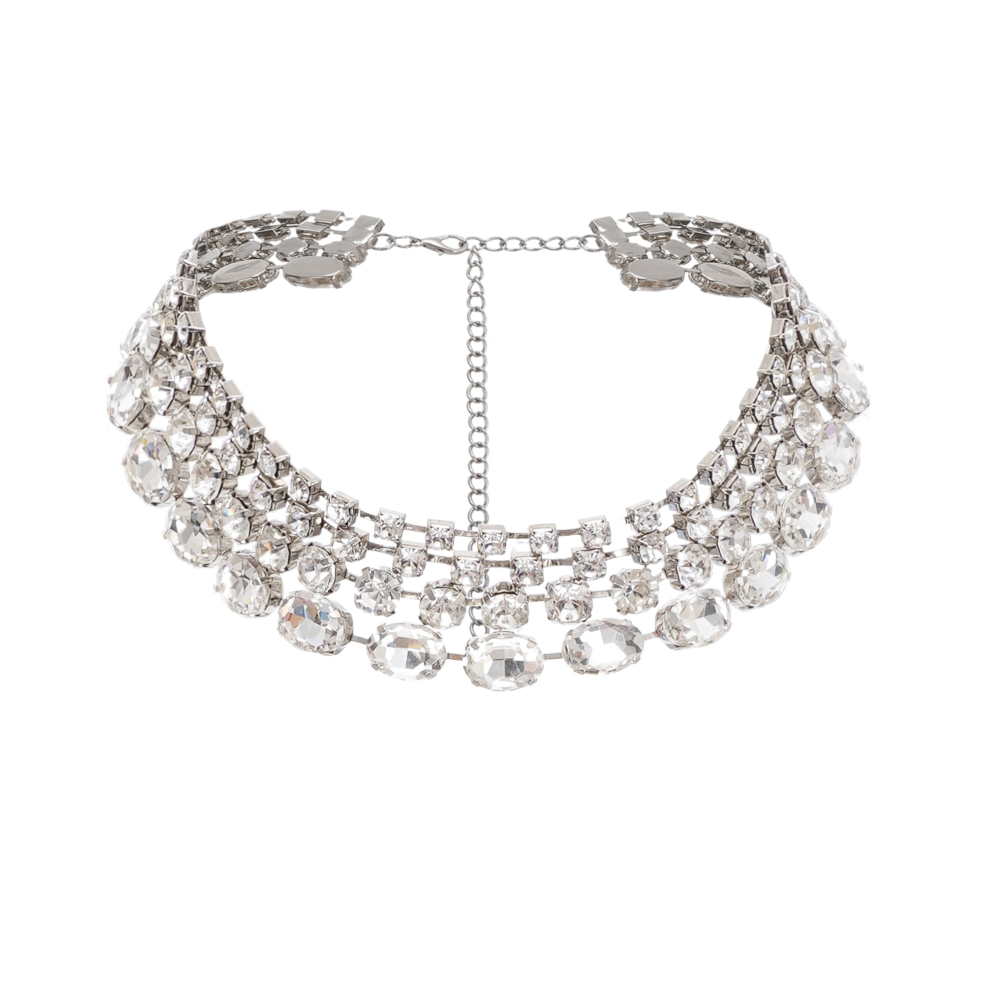 Elizabeth crystal-embellished layered necklace (Final Sale)
