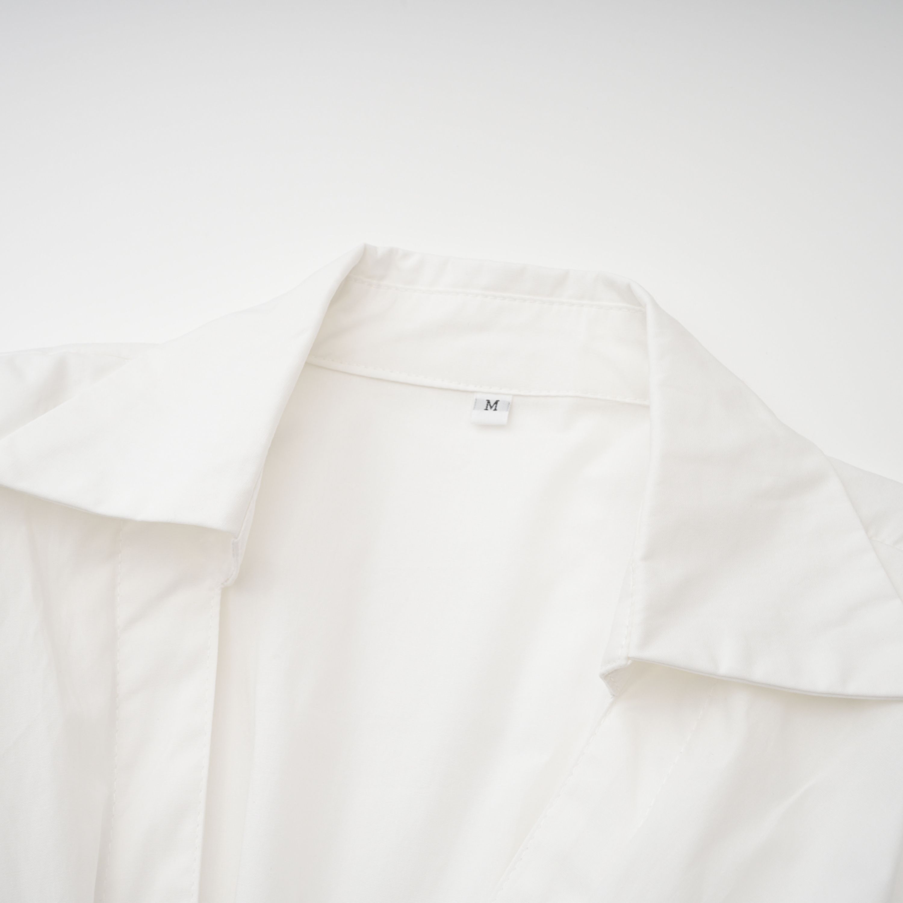 Caterina White Shirred Shirt & Skirt Set (Final Sale)