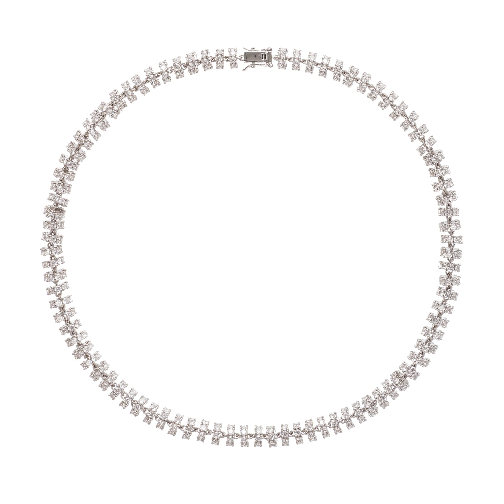 Sandrine Silver-Tone Crystal-Embellished Necklace (Final Sale)