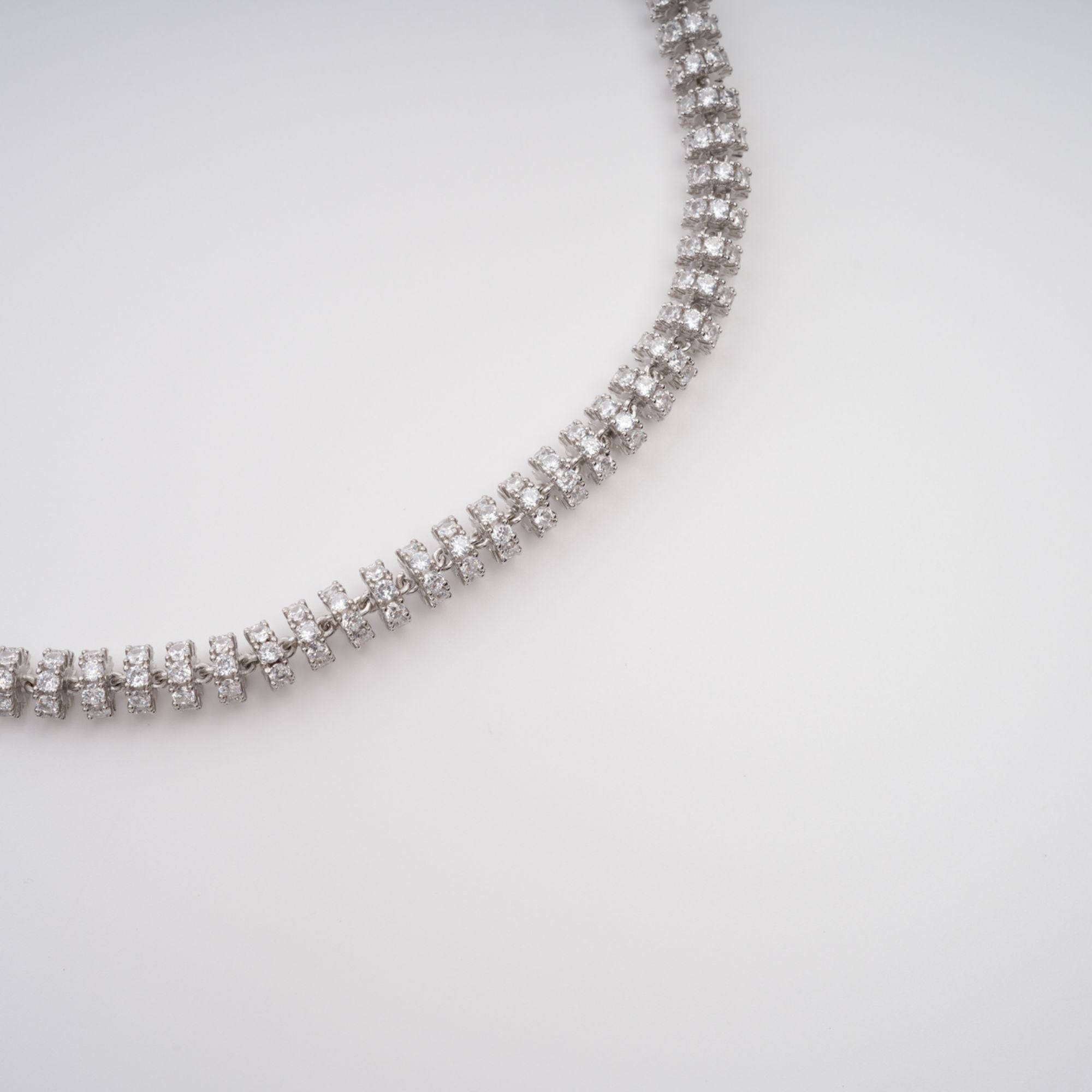 Sandrine Silver-Tone Crystal-Embellished Necklace (Final Sale)
