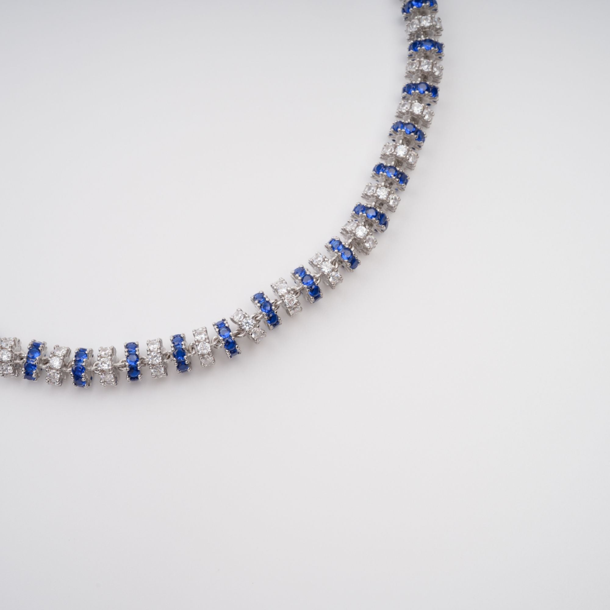 Sandrine Blue Crystal-Embellished Necklace (Final Sale)