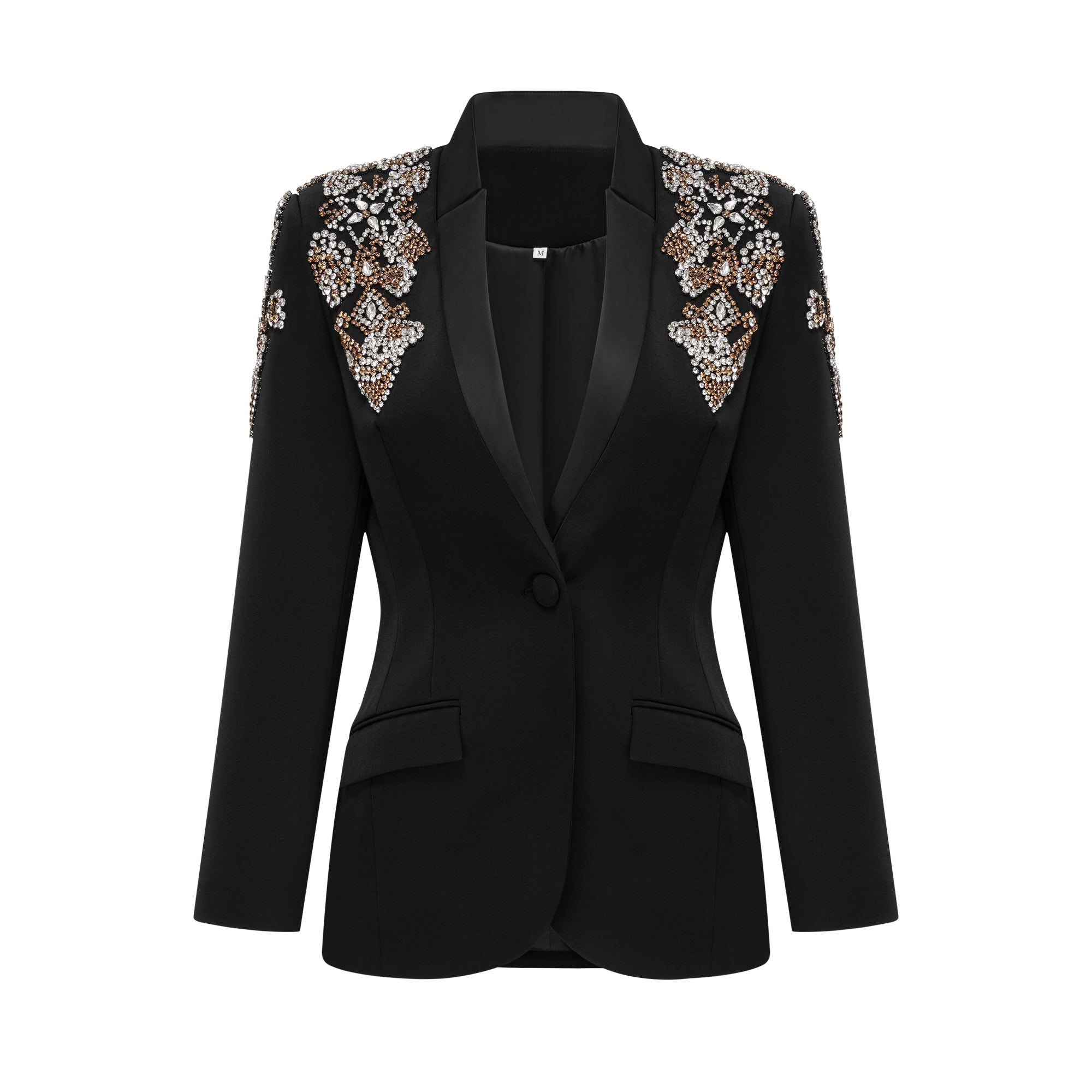 Delphine black embellished jacket & trousers matching set (Final Sale)