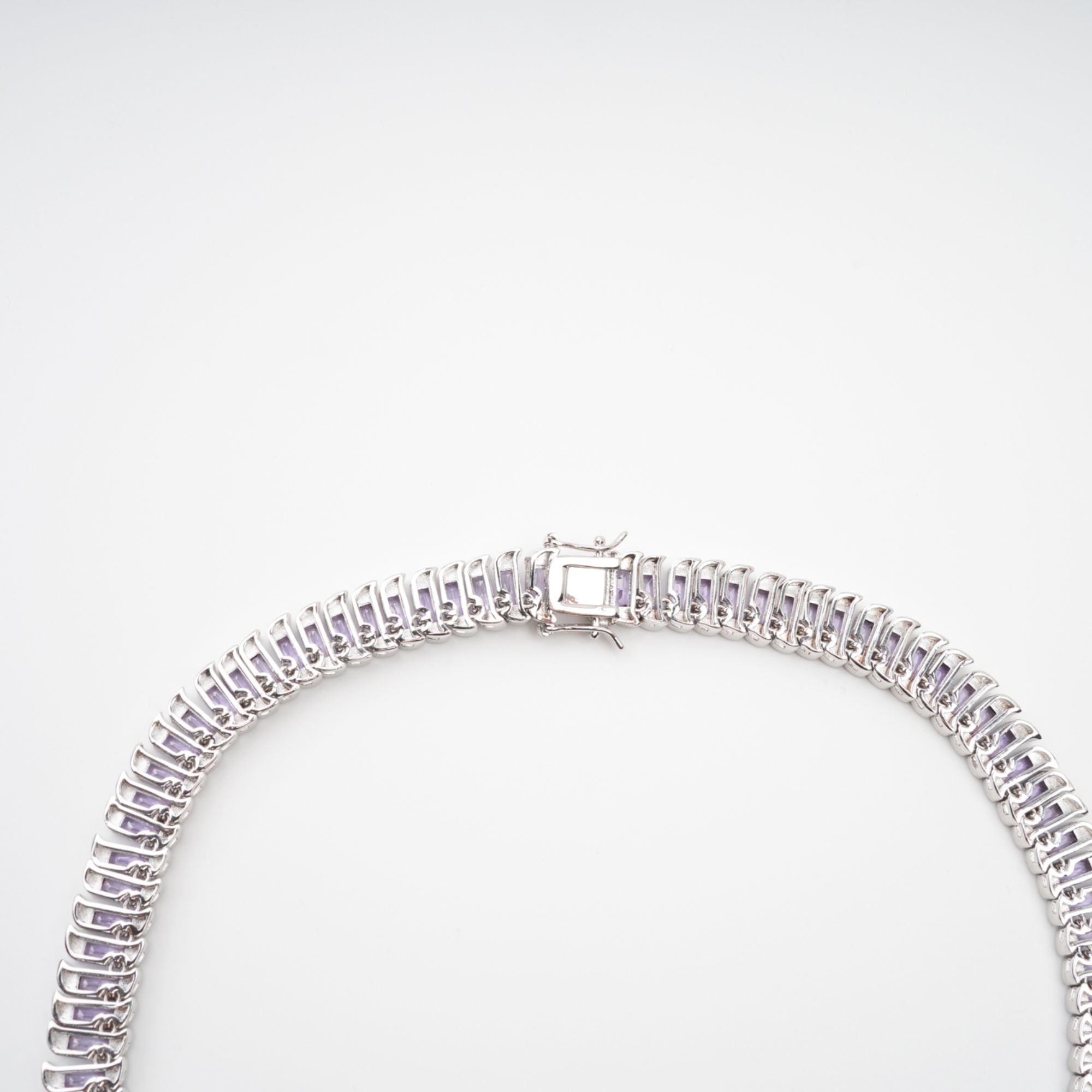 Isoline Light Purple Crystal Embellished Necklace (Final Sale)