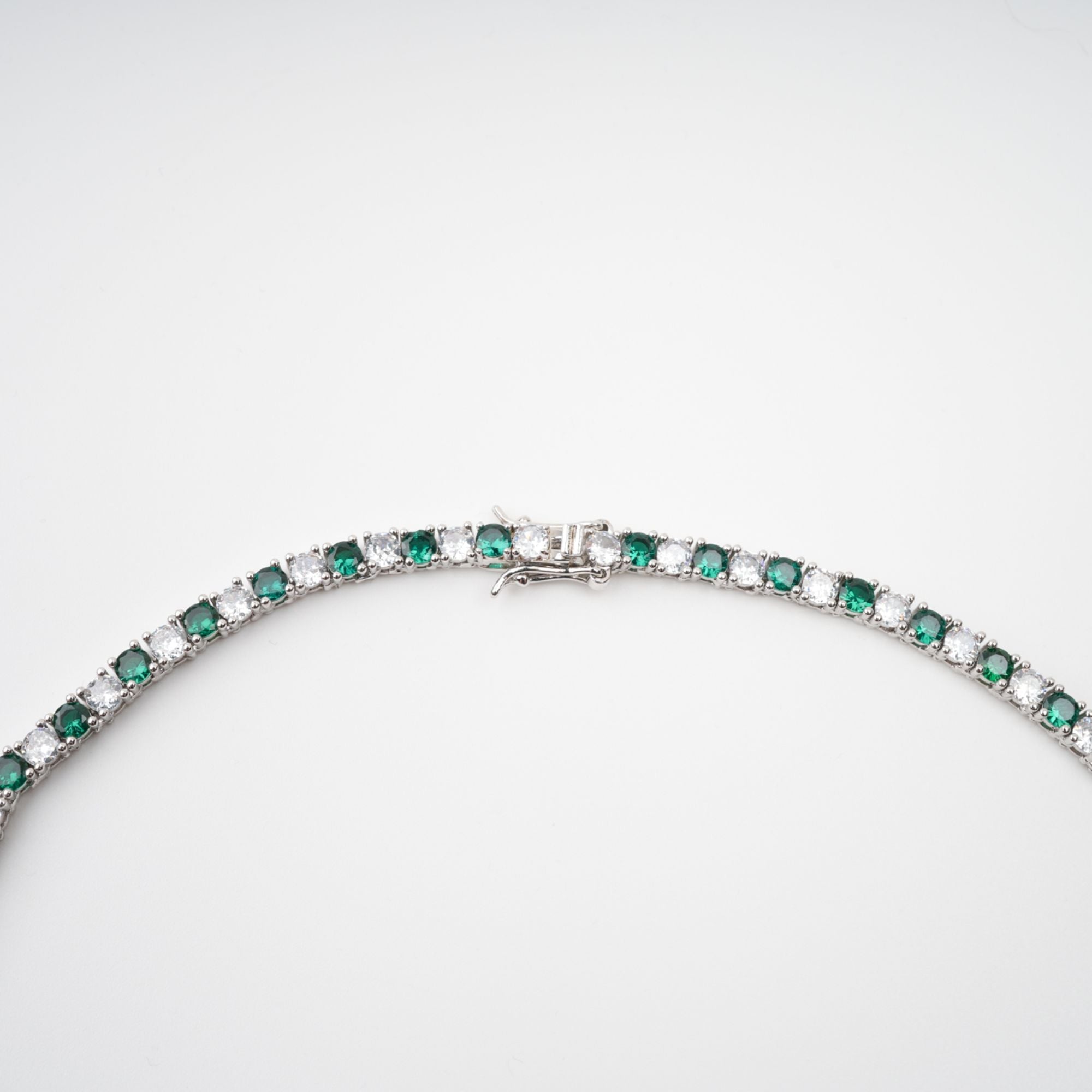 Héloïse Green Crystal Embellished Necklace (Final Sale)