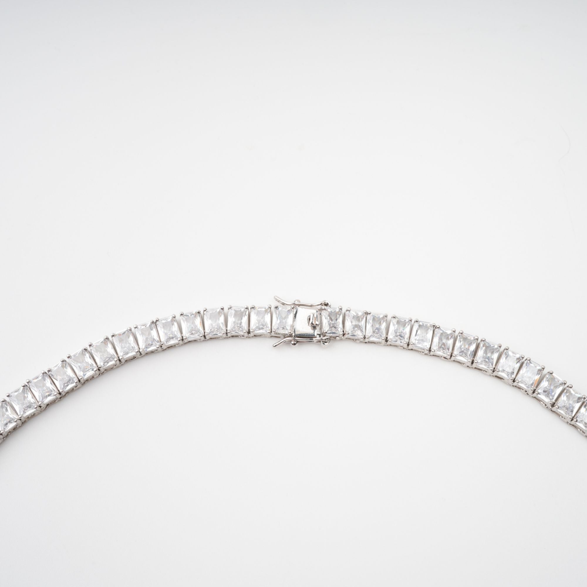 Florence Silver Tone Crystal Embellished Necklace (Final Sale-US Only)