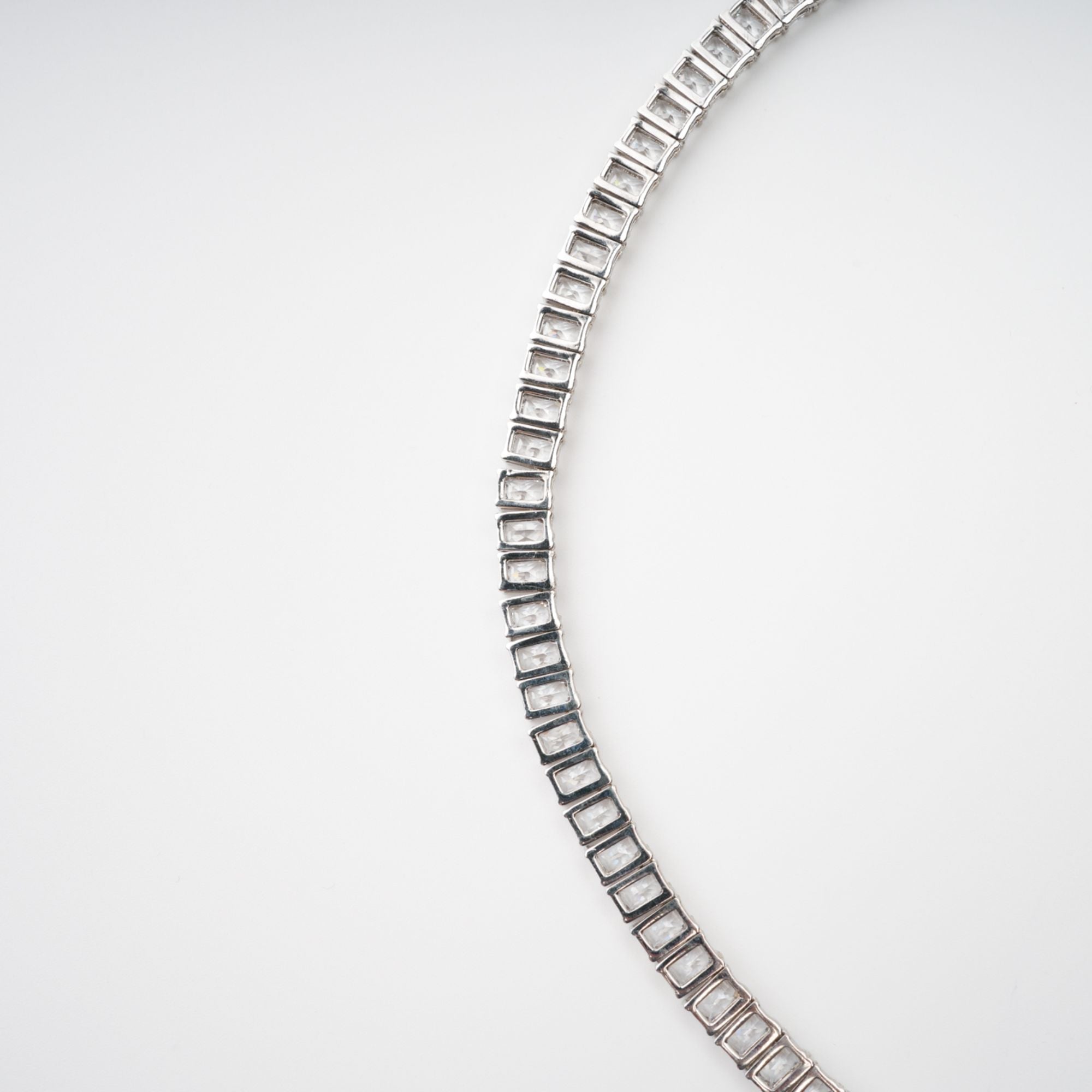 Florence Silver Tone Crystal Embellished Necklace (Final Sale-US Only)