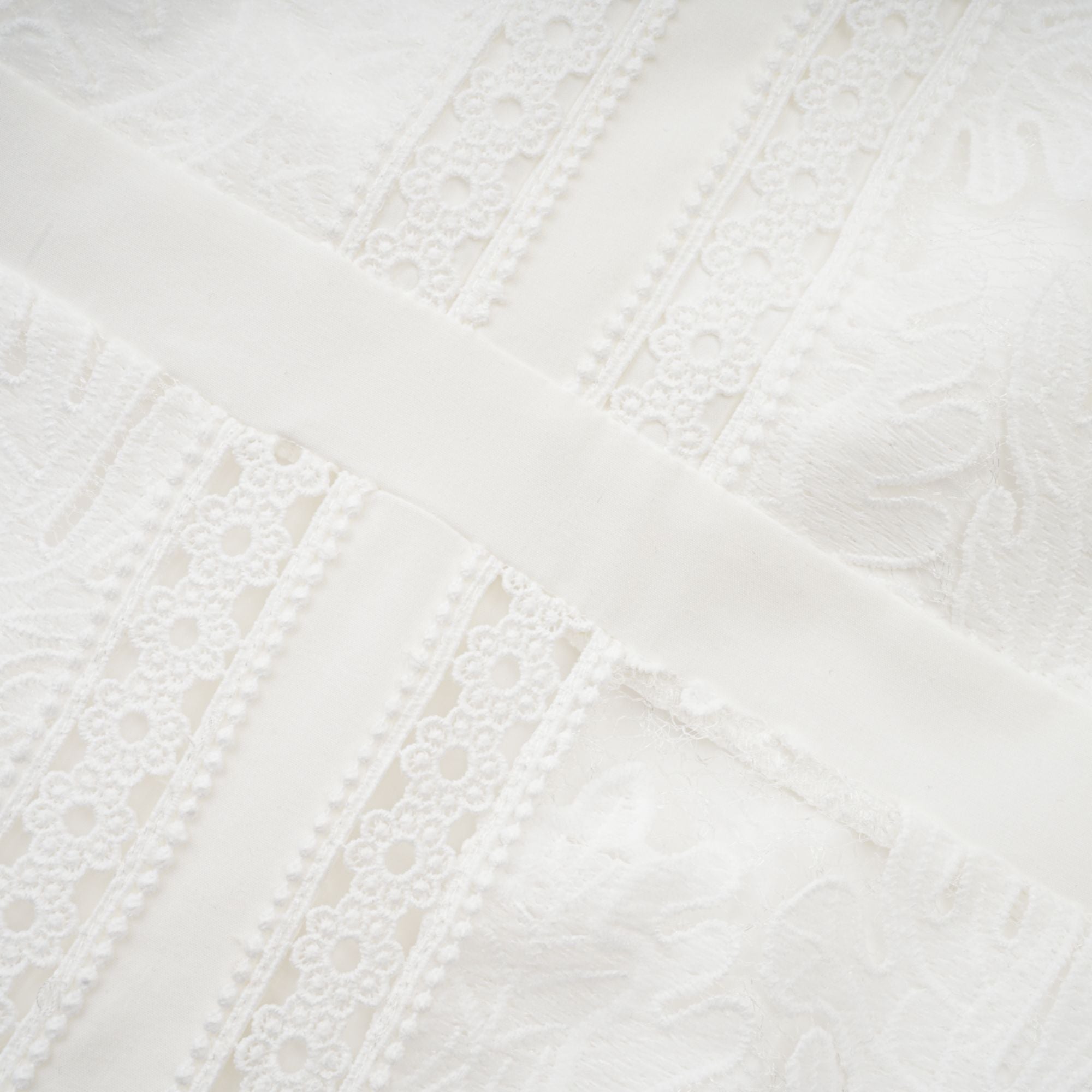 Madeleine white panelled embroidered midi dress (Final Sale-US Only)