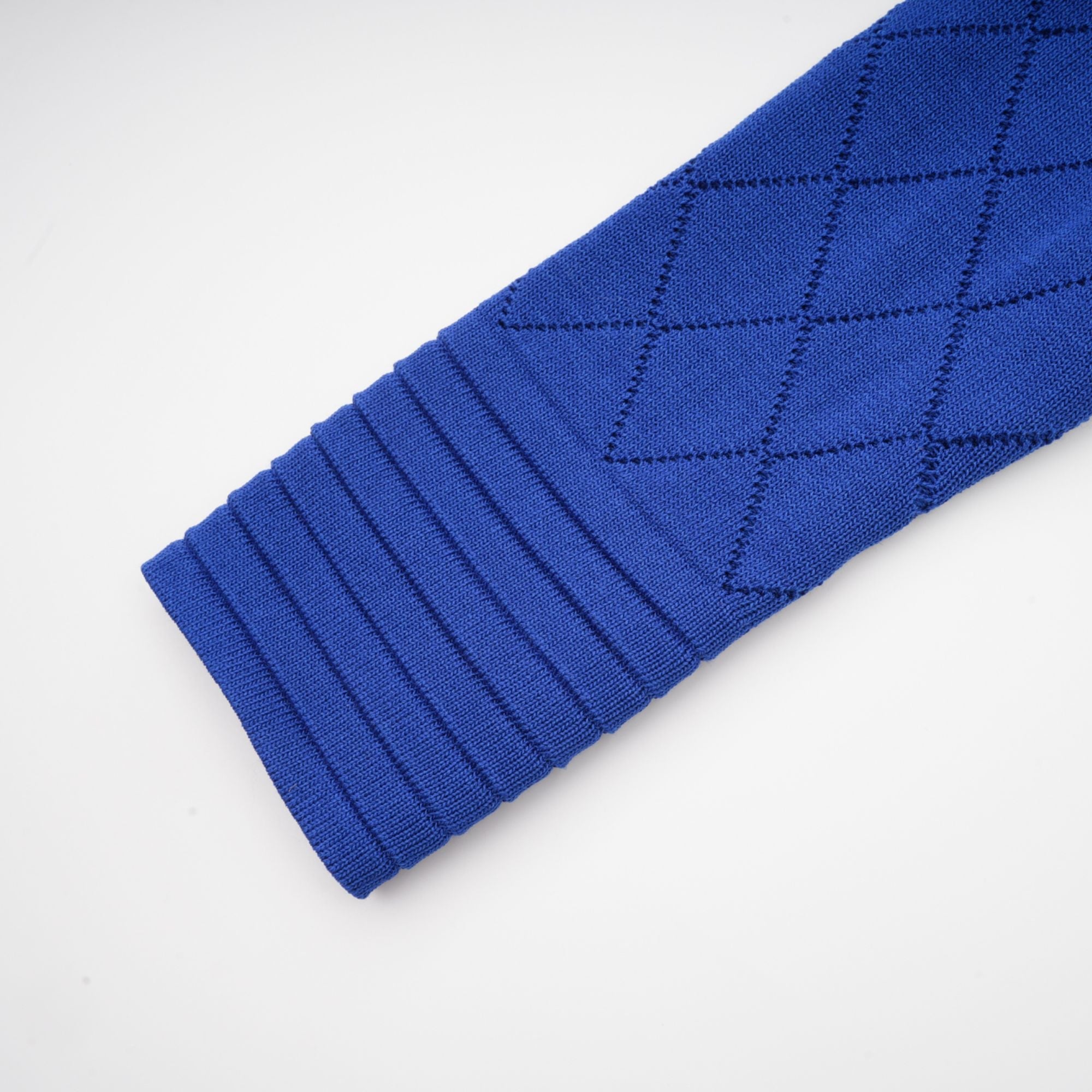 Maëlys blue button-detail knitted top & skirt matching set (Final Sale)