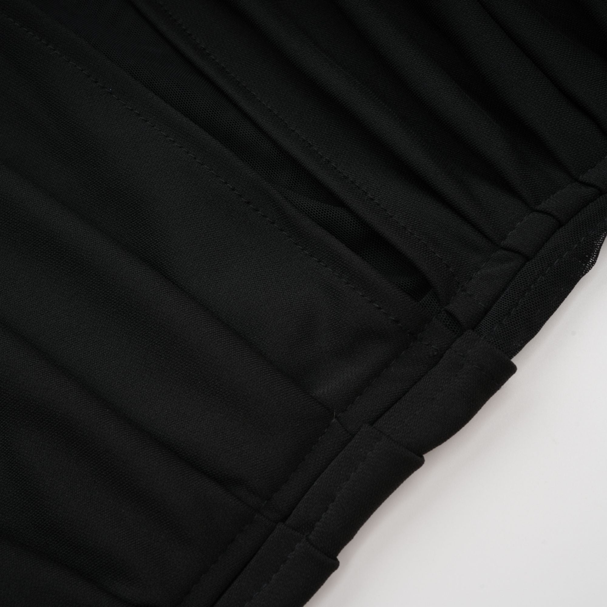 Robe midi semi-transparente à volants Clarisse (Vente définitive - États-Unis uniquement)