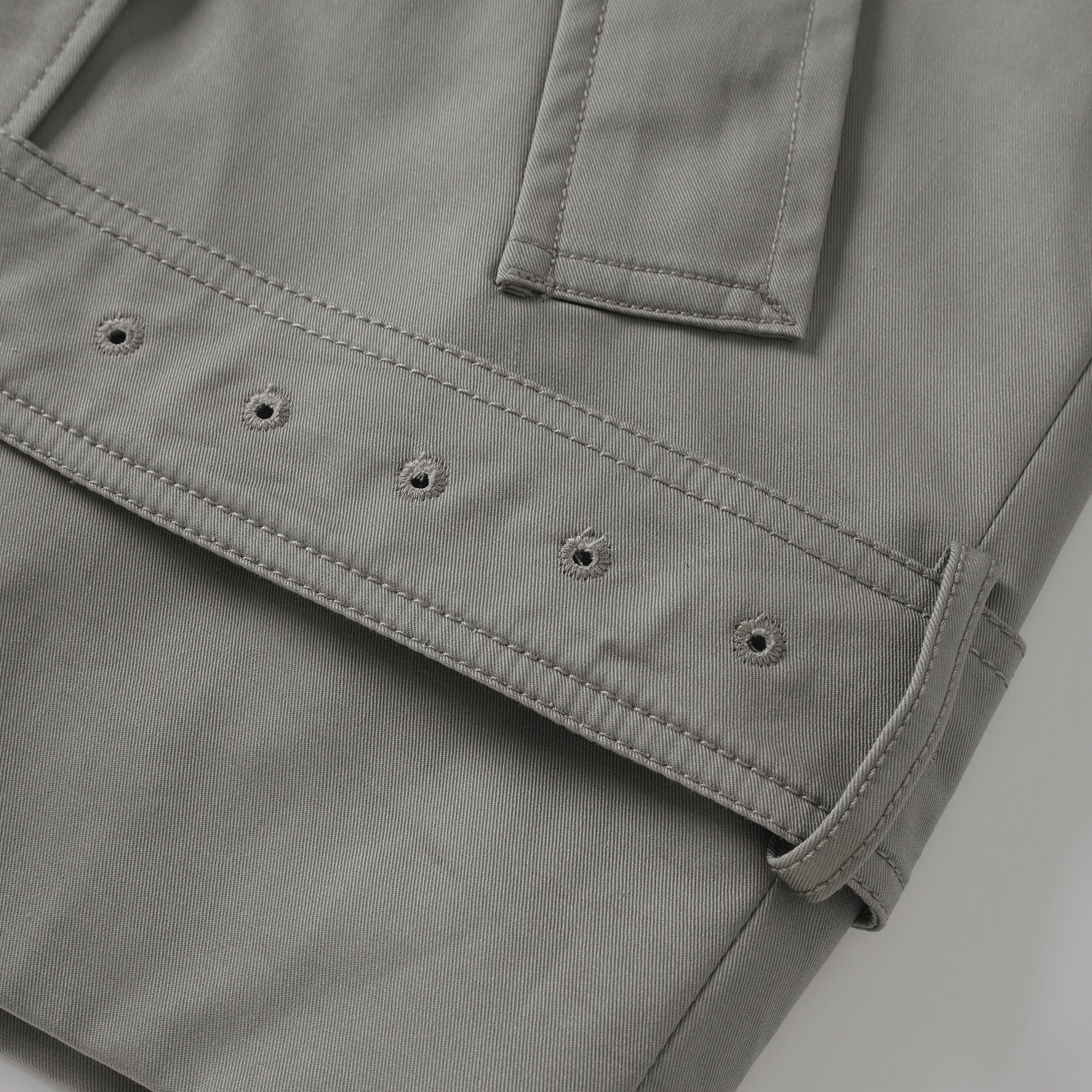 Trench-coat à double boutonnage et ceinture Mavis Grey