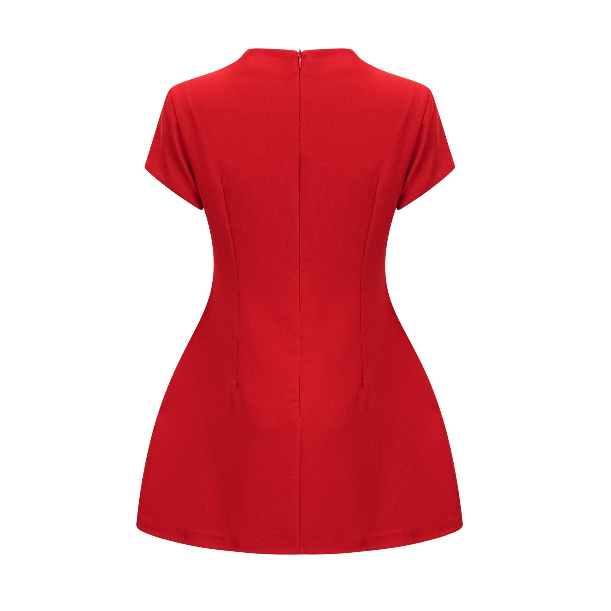 Esther red cap-sleeve mini dress (Final Sale-US Only)