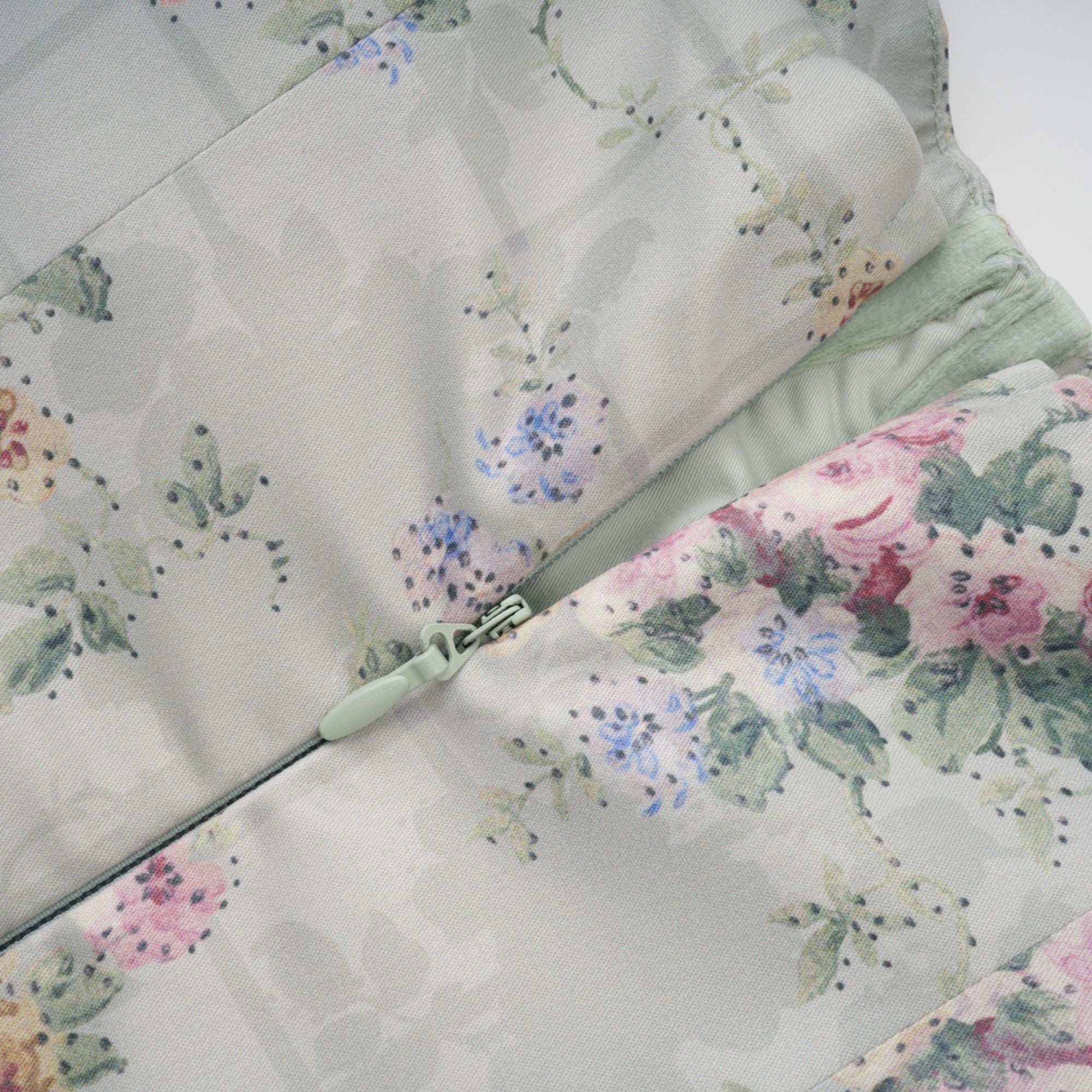 Prunelle sage-green floral-print shirred midi dress (Final Sale)