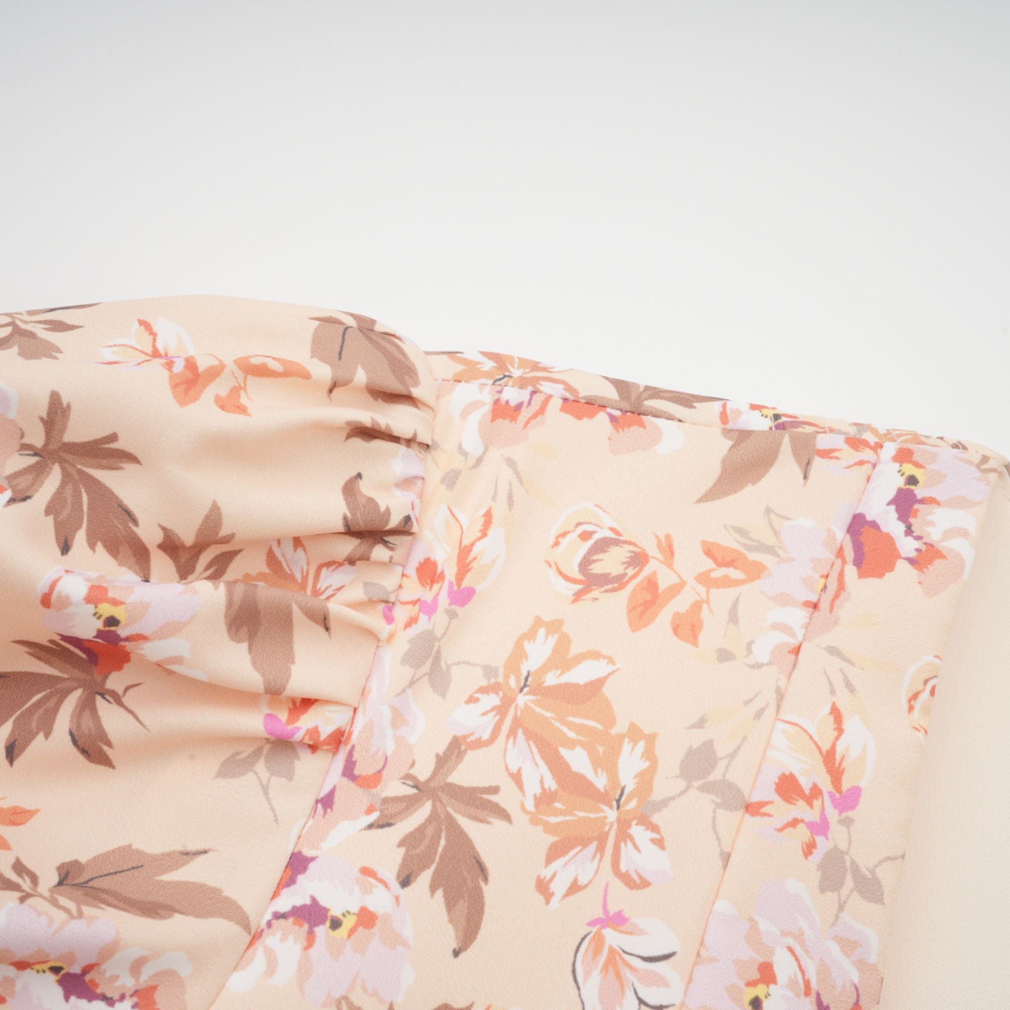 Alizée yellow floral-print pleated mini dress (Final Sale)
