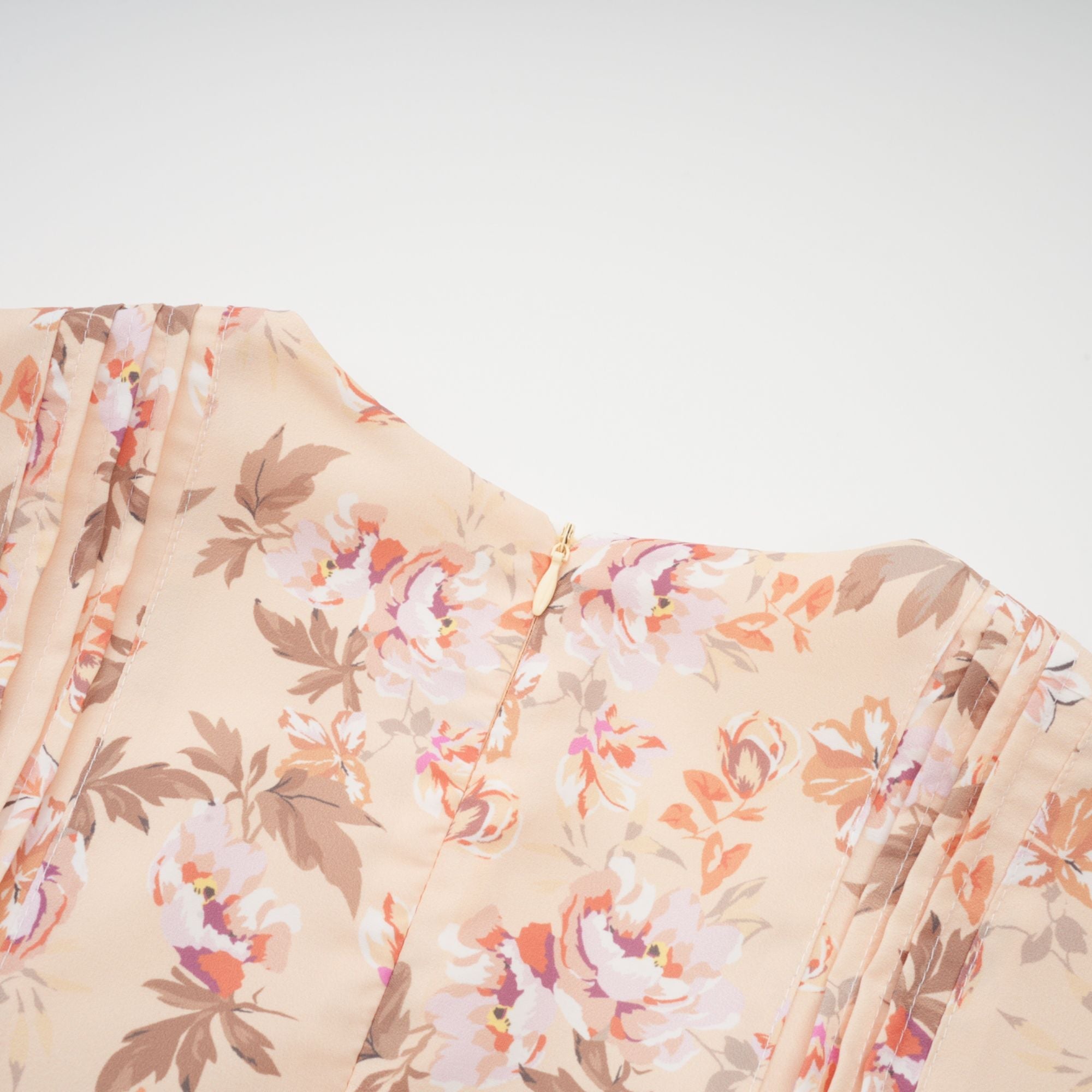 Alizée yellow floral-print pleated mini dress (Final Sale)